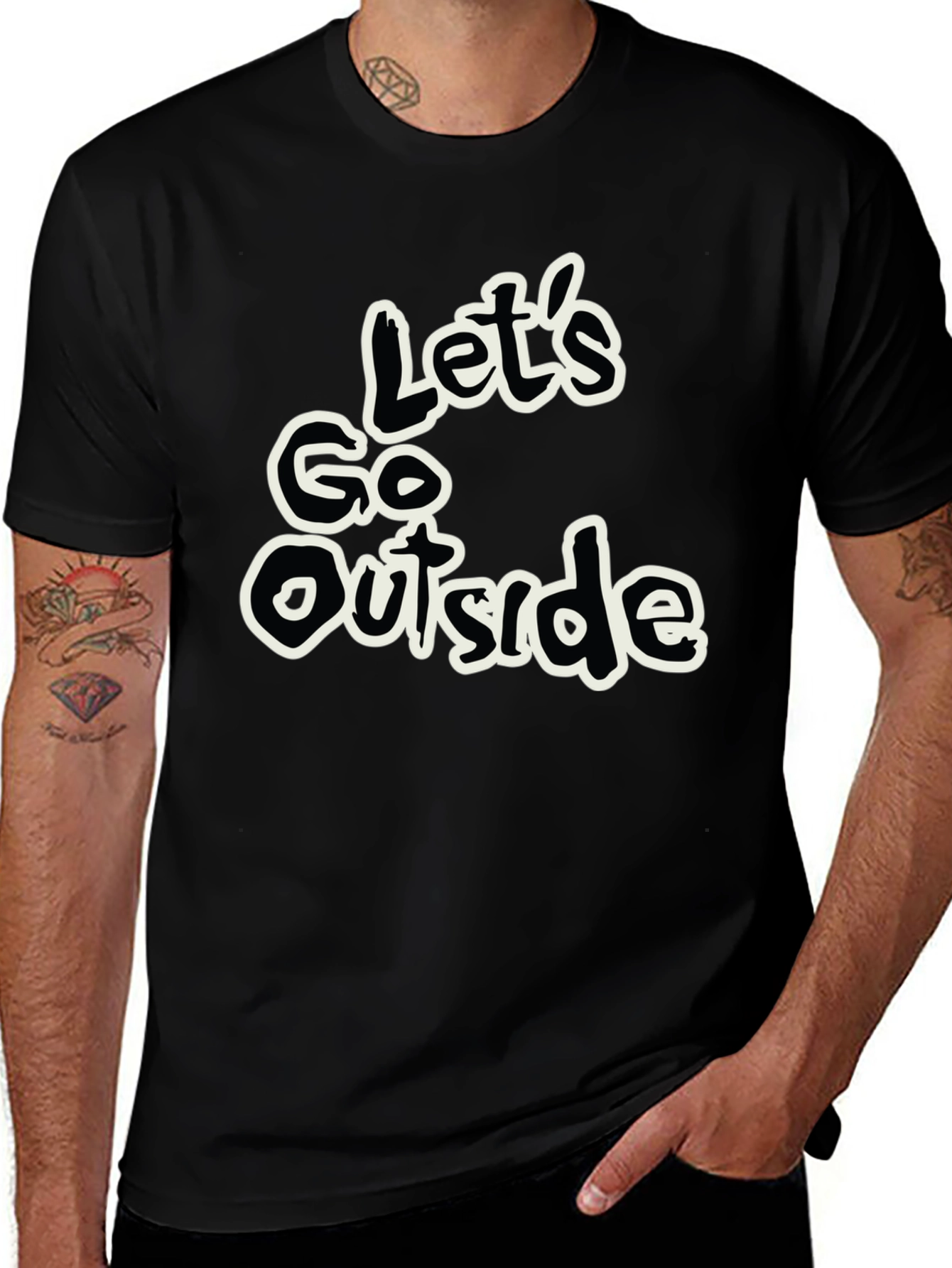 Lets Go Outside Graphic Tee