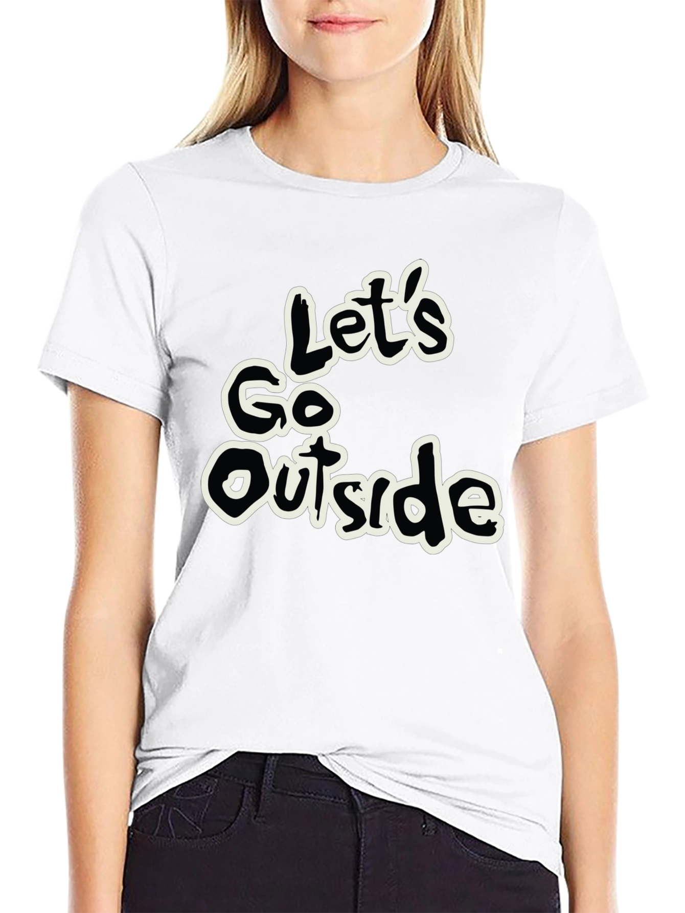 Lets Go Outside Graphic Tee