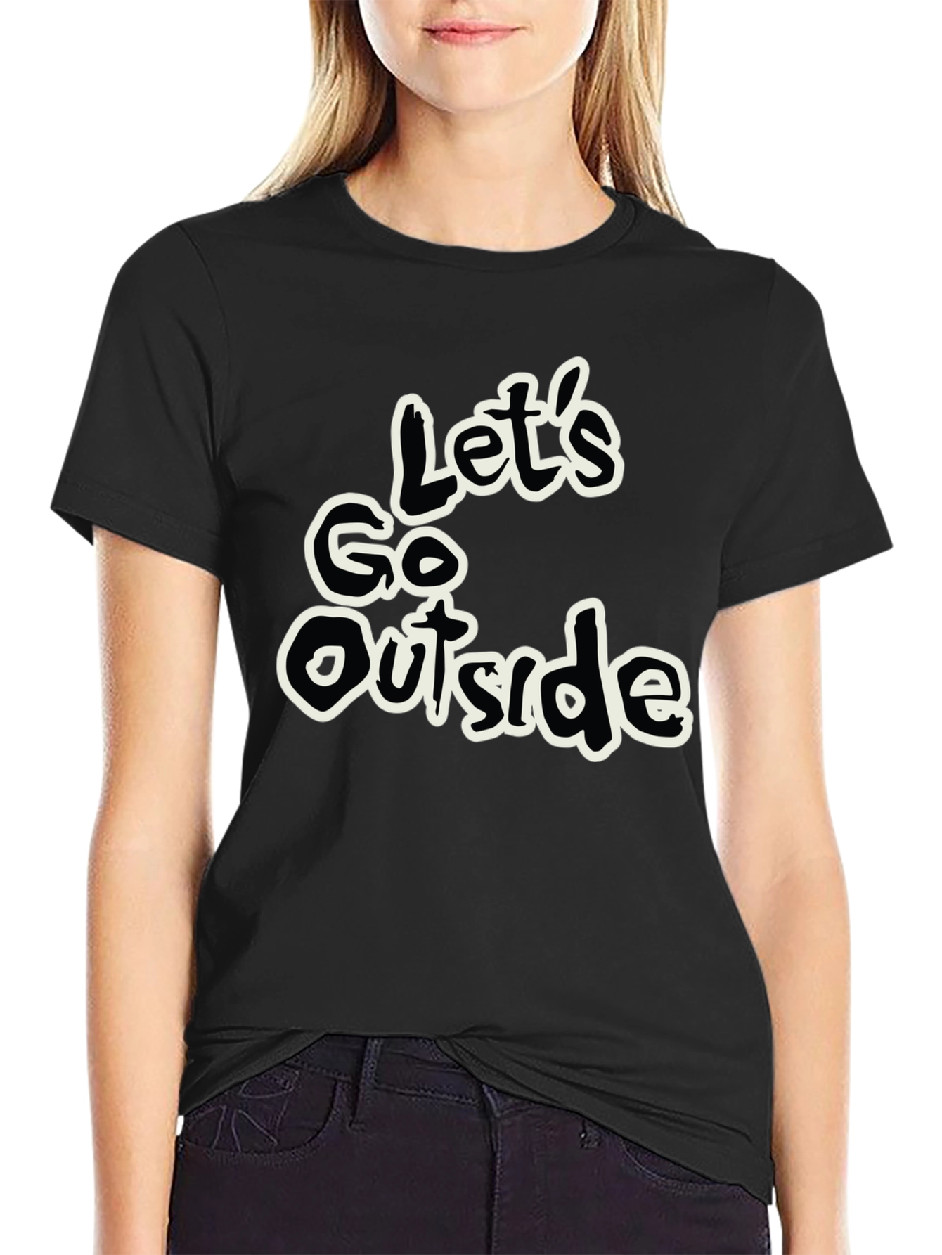 Lets Go Outside Graphic Tee