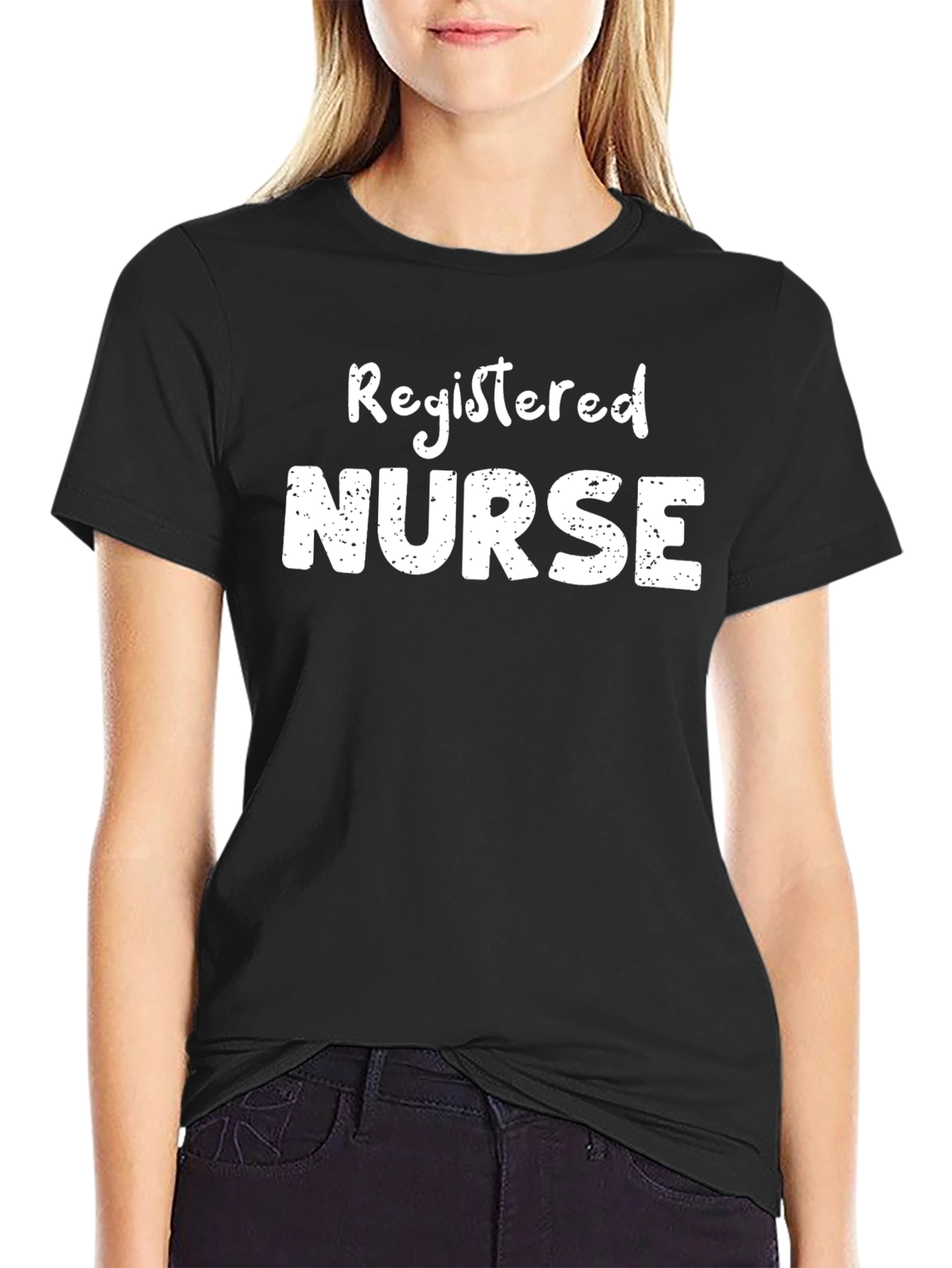 Registered Nurse Graphic T-Shirt - Black