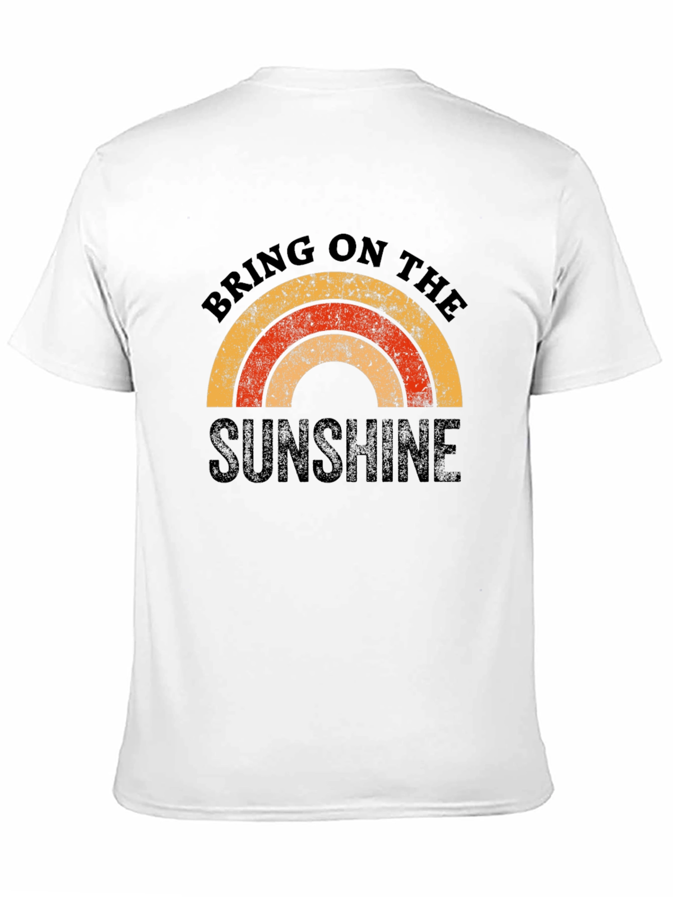 Retro Sunshine Graphic Tee - Black