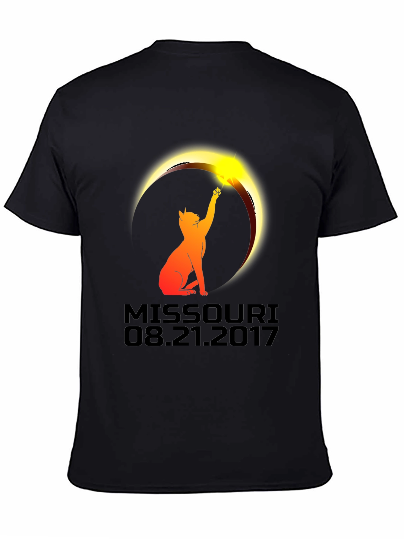 Missouri Eclipse 2017 Cat T-Shirt