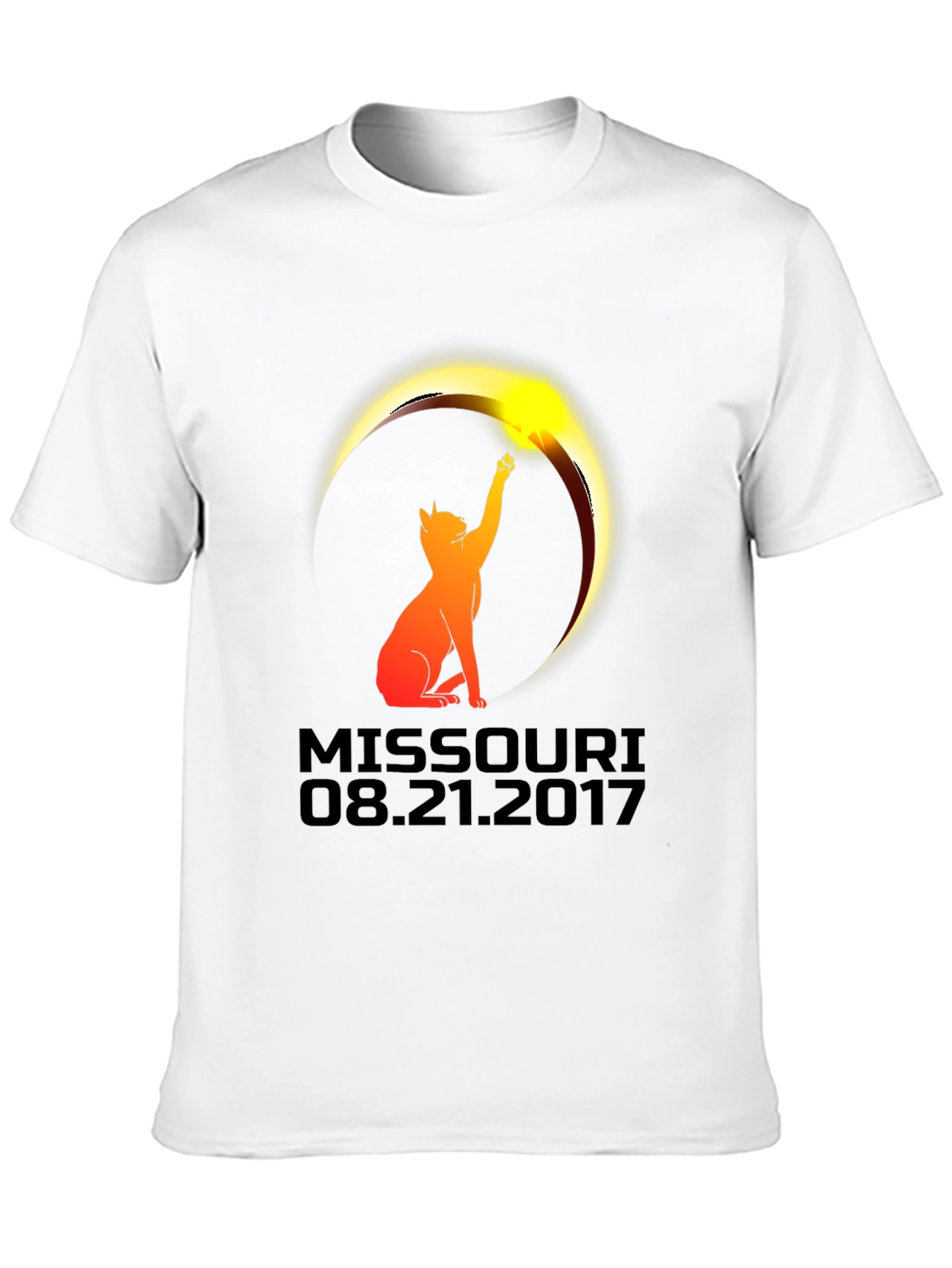 Missouri Eclipse 2017 Cat T-Shirt