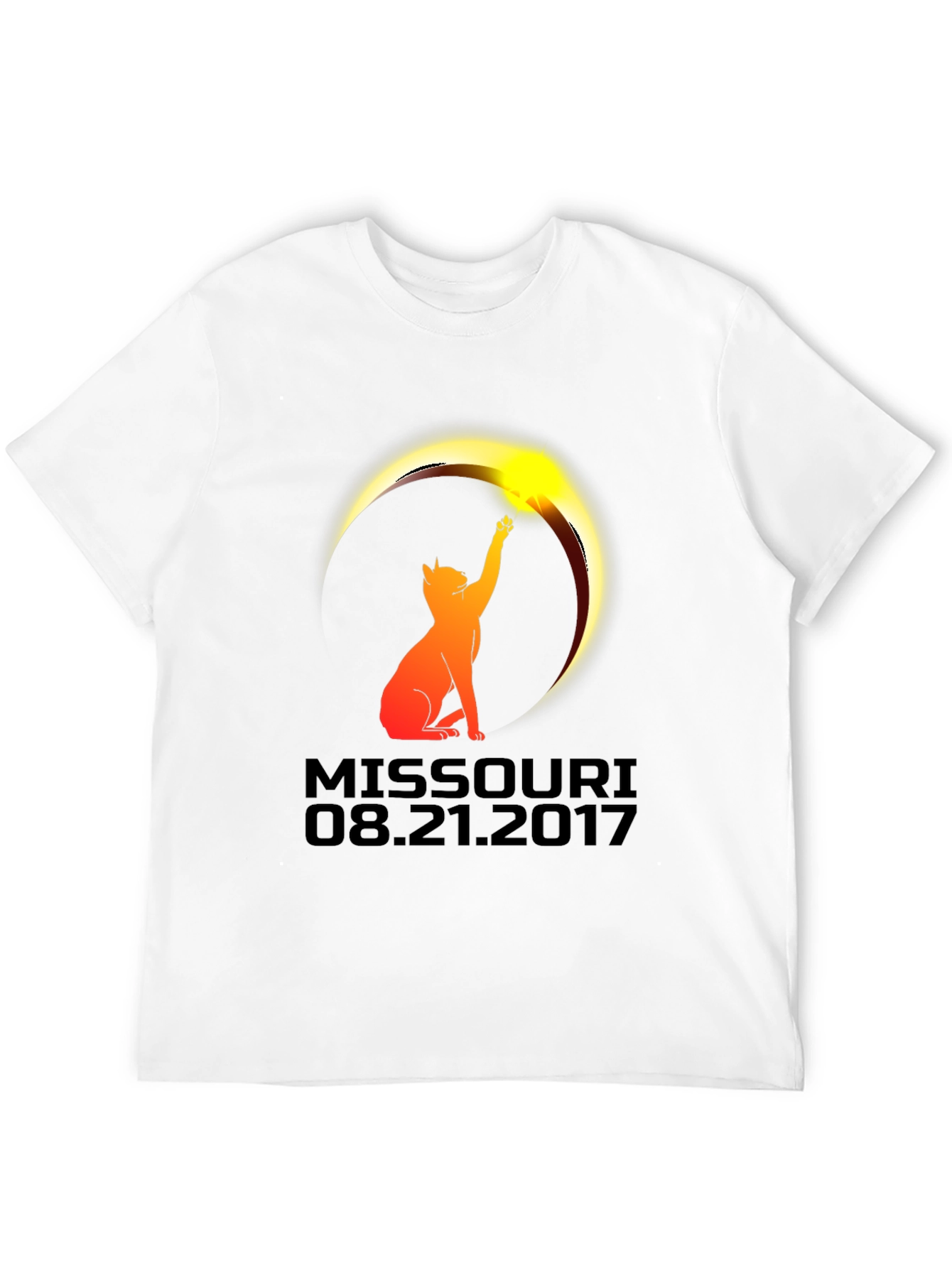 Missouri Eclipse 2017 Cat T-Shirt
