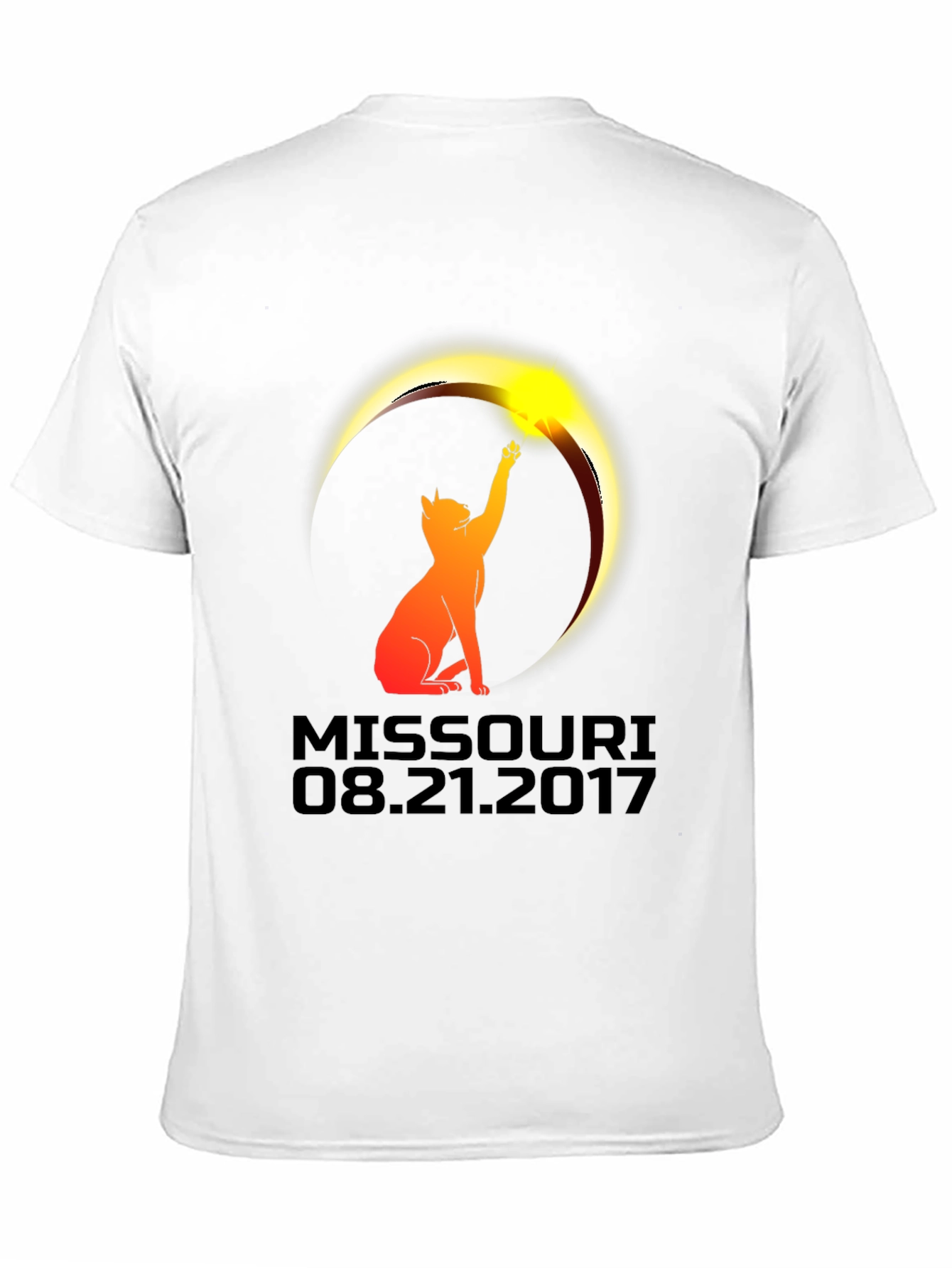 Missouri Eclipse 2017 Cat T-Shirt