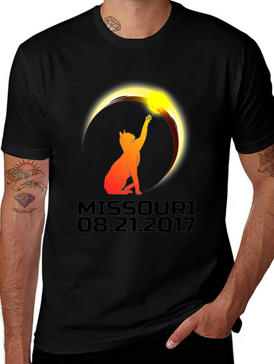 Missouri Eclipse 2017 Cat T-Shirt