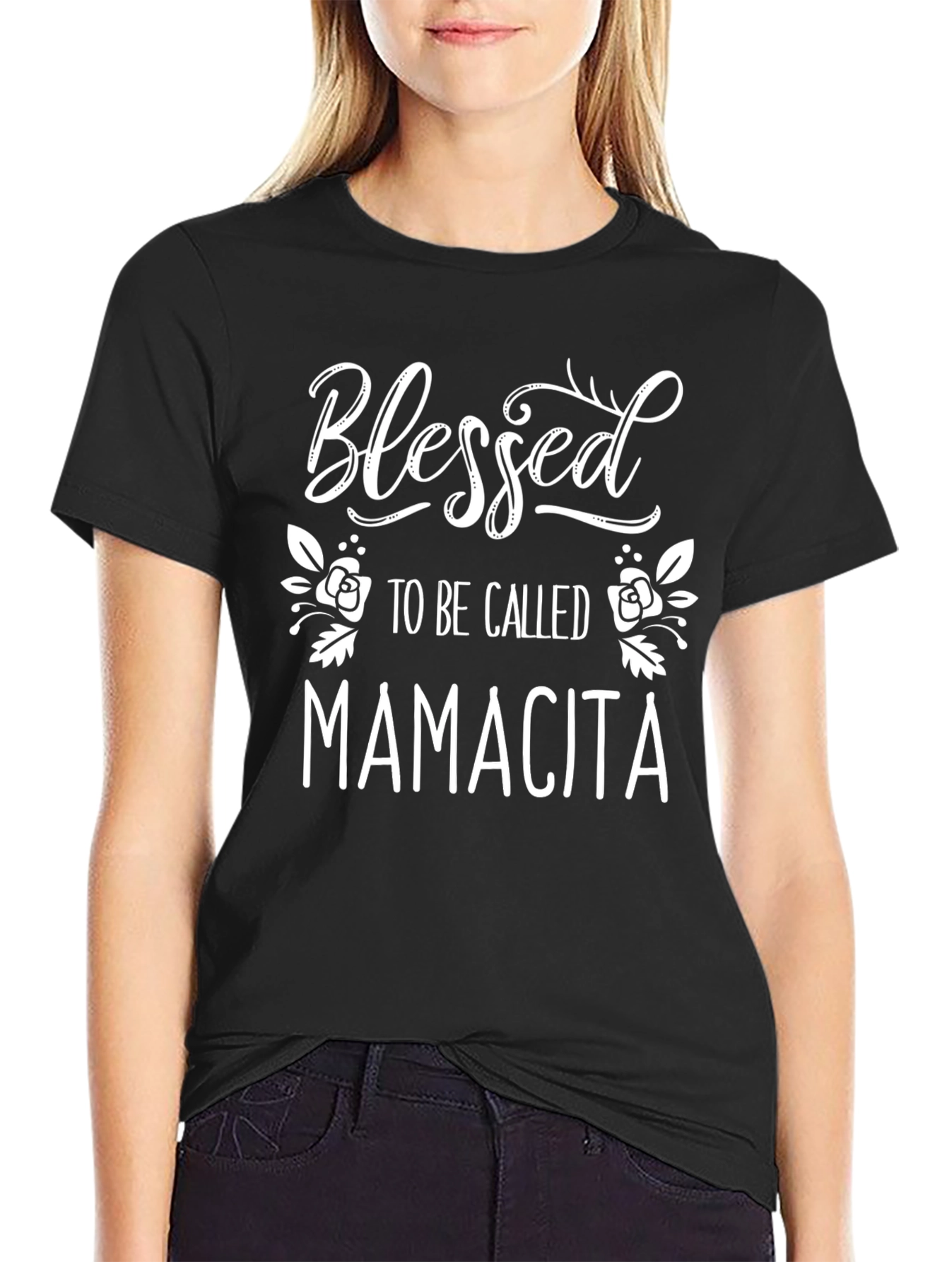 Blessed To Be Called Mamacita Black T-Shirt