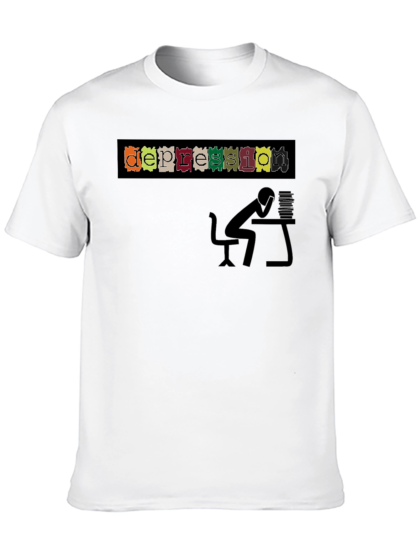 Depression Graphic Tee - Comfort & Style