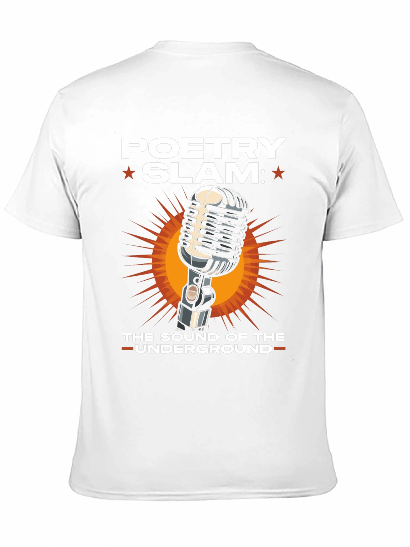 Poetry Slam T-Shirt: Underground Sound Microphone Tee