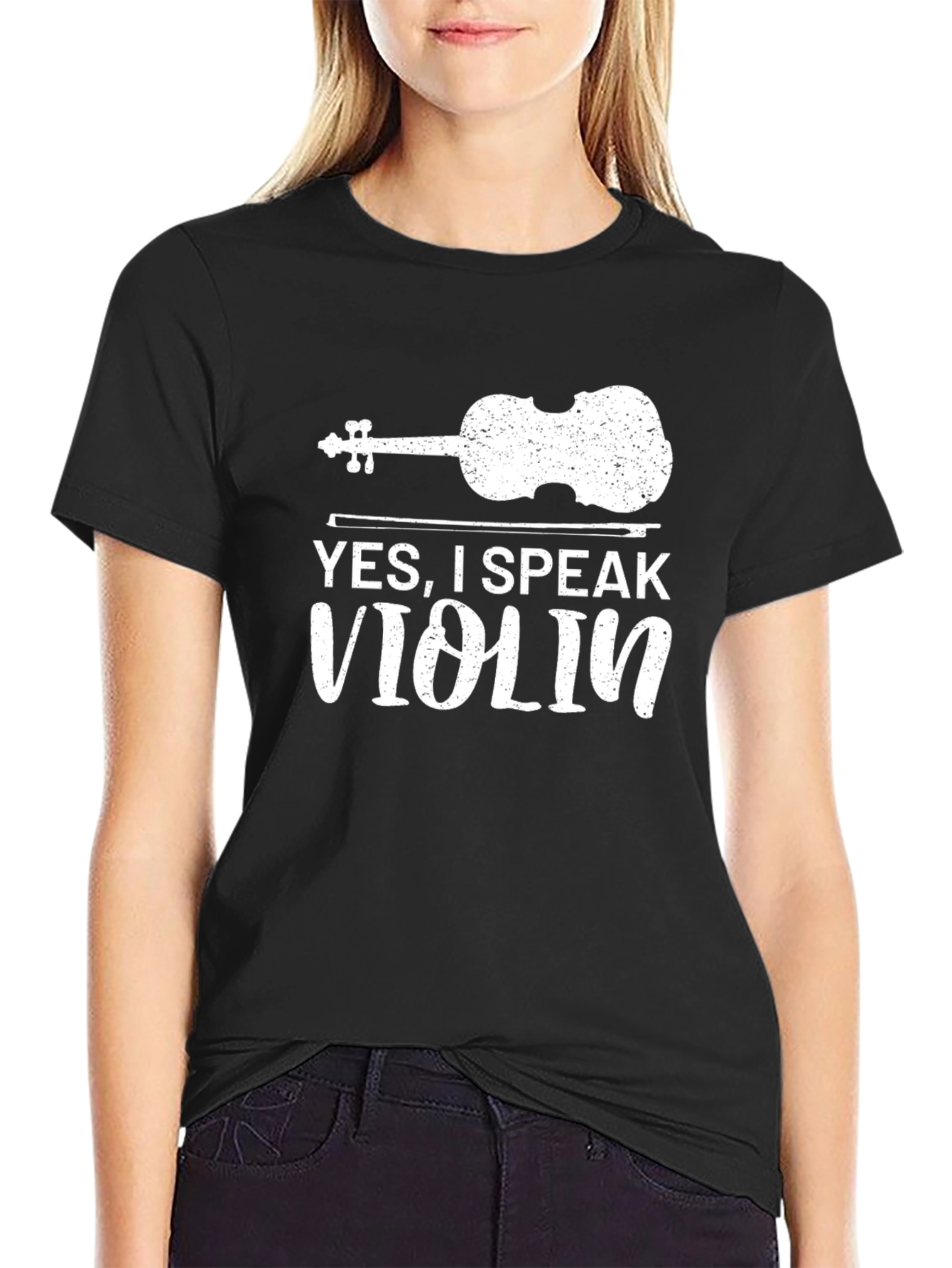 Yes I Speak Violin Graphic Tee