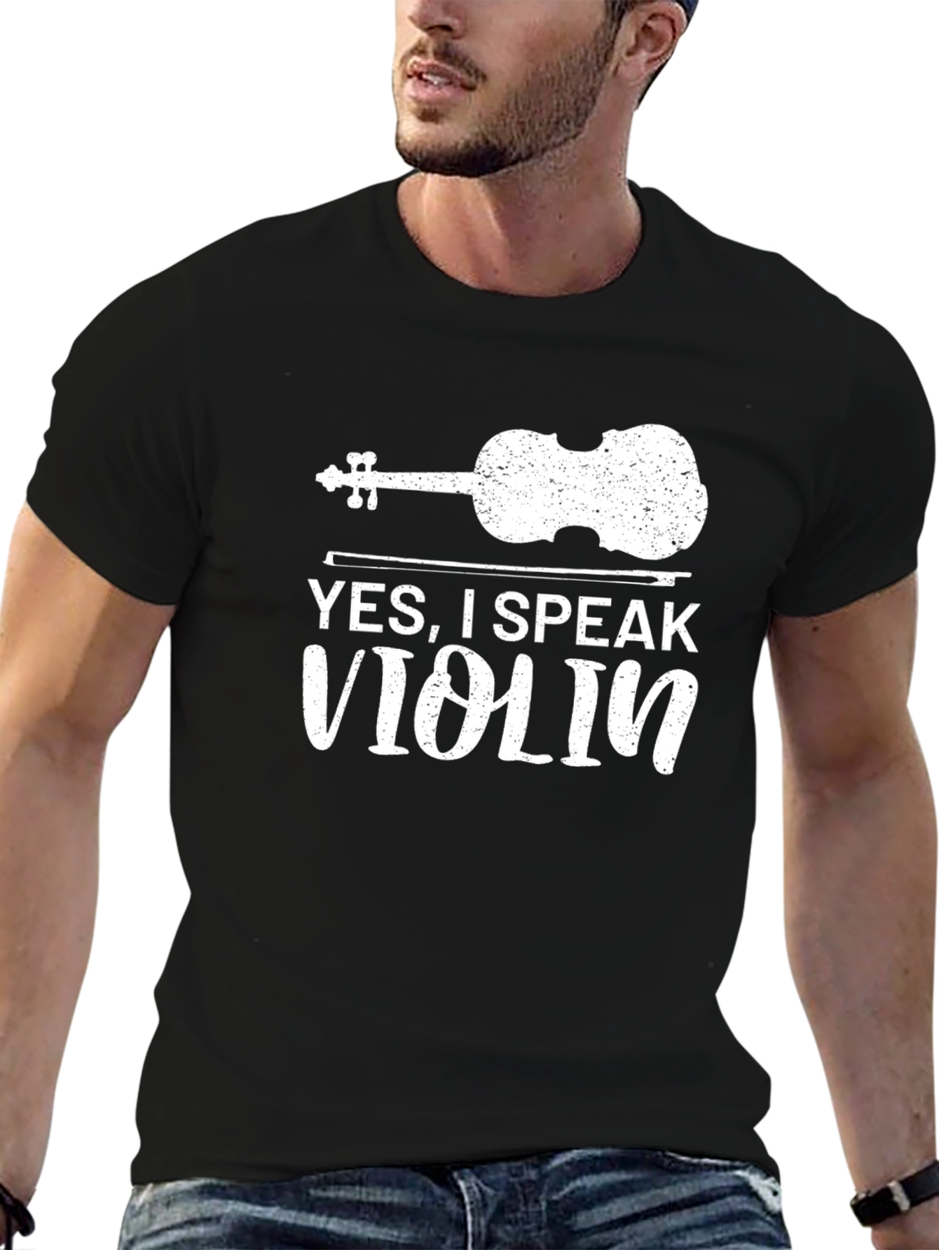 Yes I Speak Violin Graphic Tee