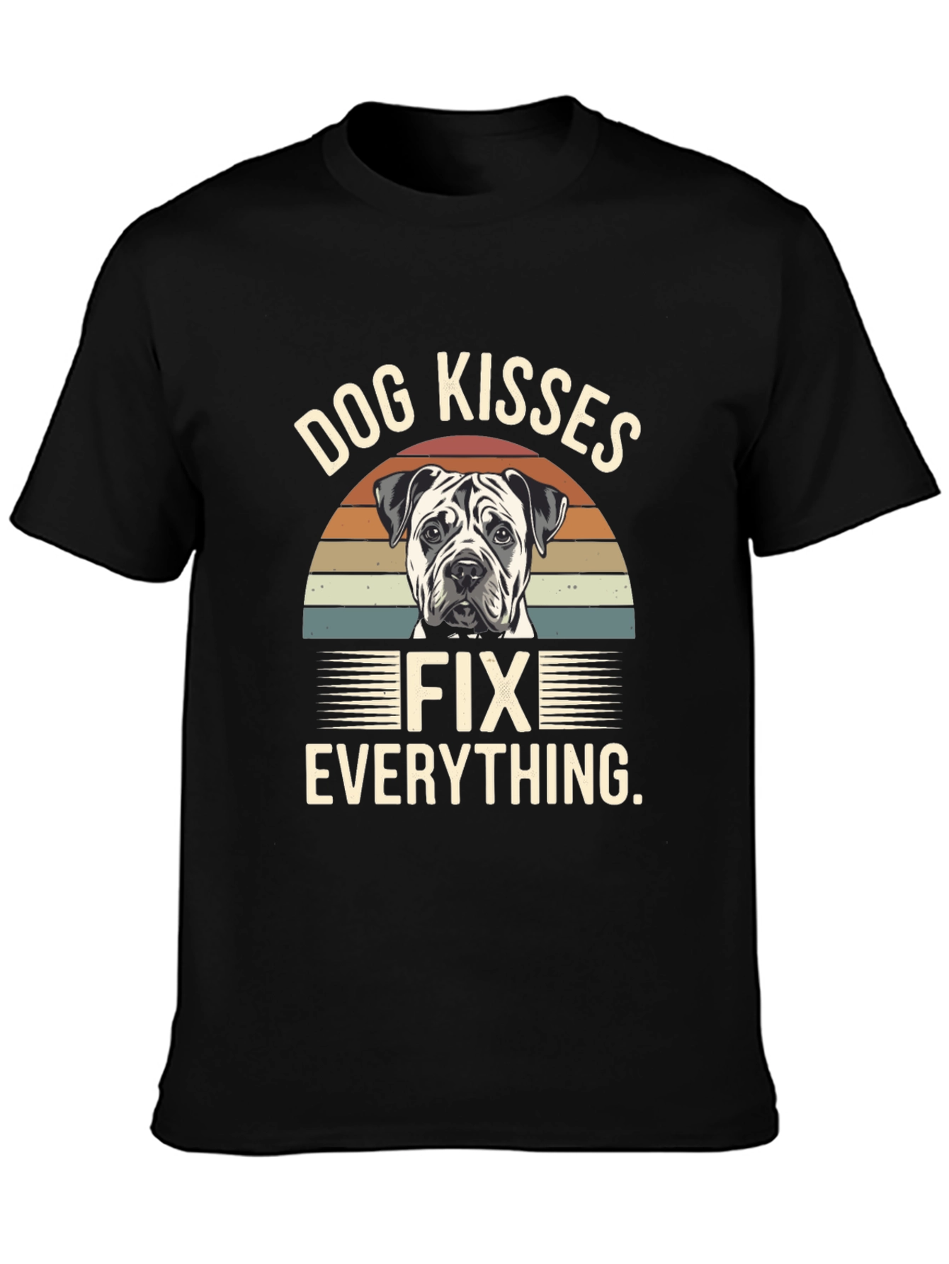 Dog Kisses Fix Everything Graphic T-Shirt