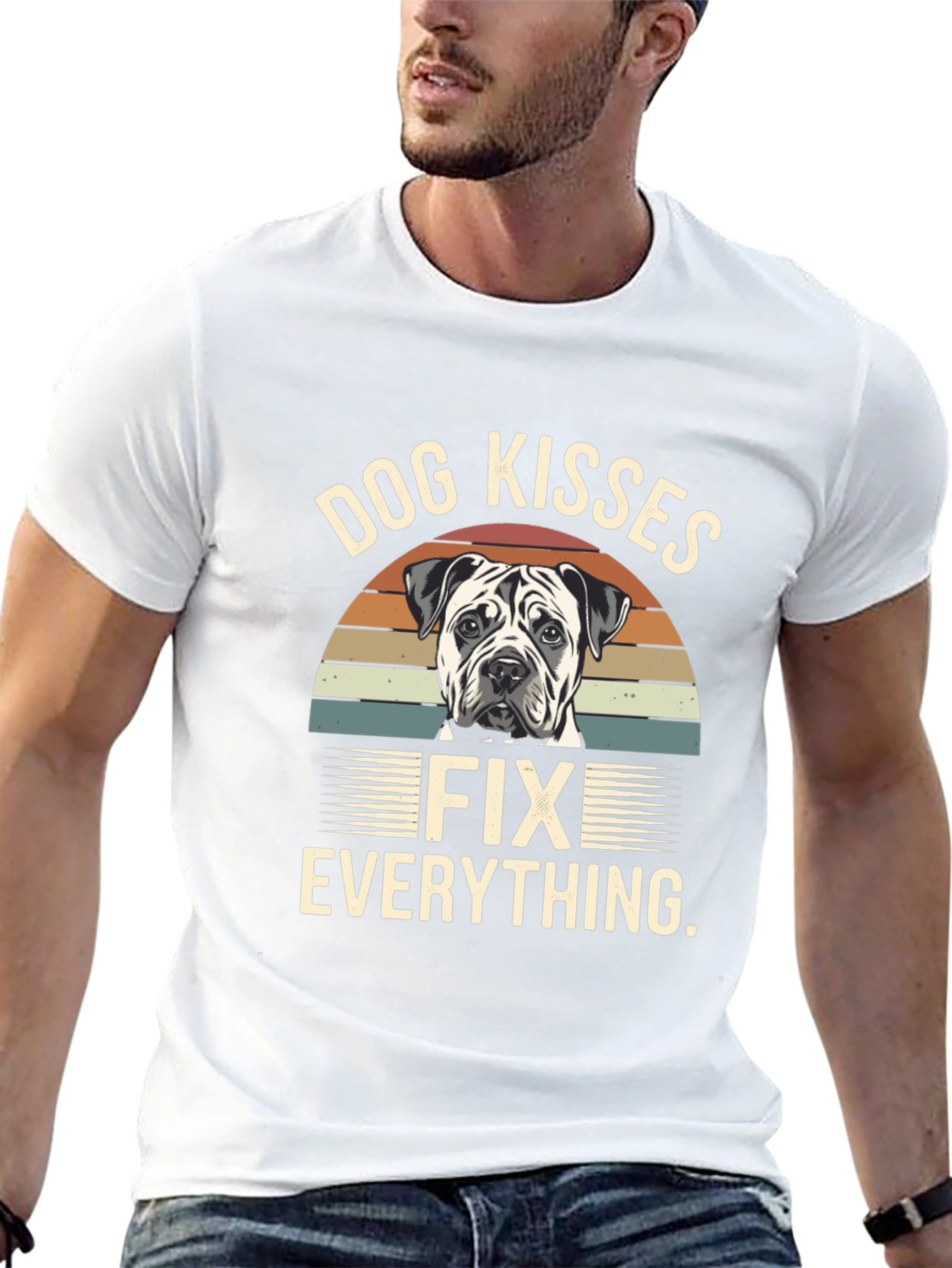 Dog Kisses Fix Everything Graphic T-Shirt