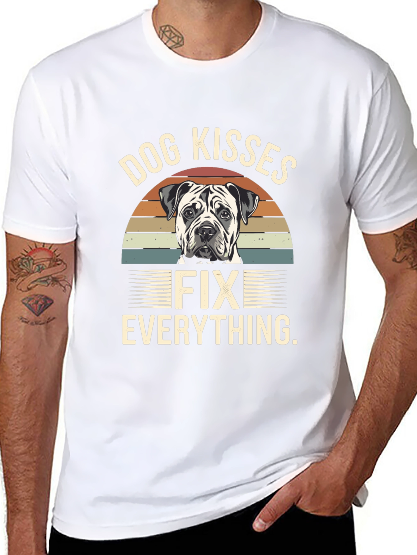 Dog Kisses Fix Everything Graphic T-Shirt