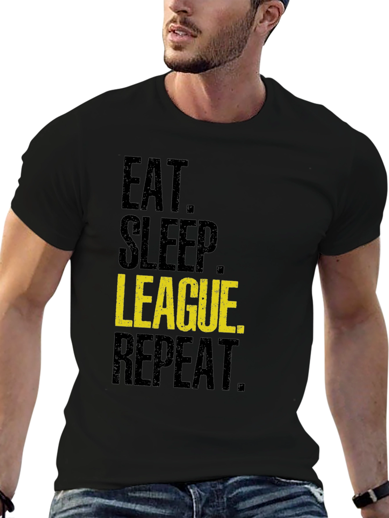 Eat Sleep League Repeat T-Shirt - Gaming Apparel