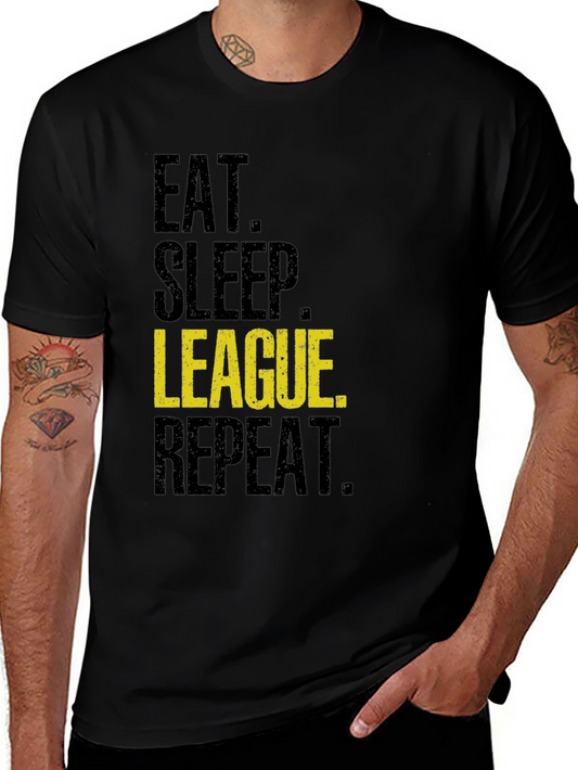 Eat Sleep League Repeat T-Shirt - Gaming Apparel