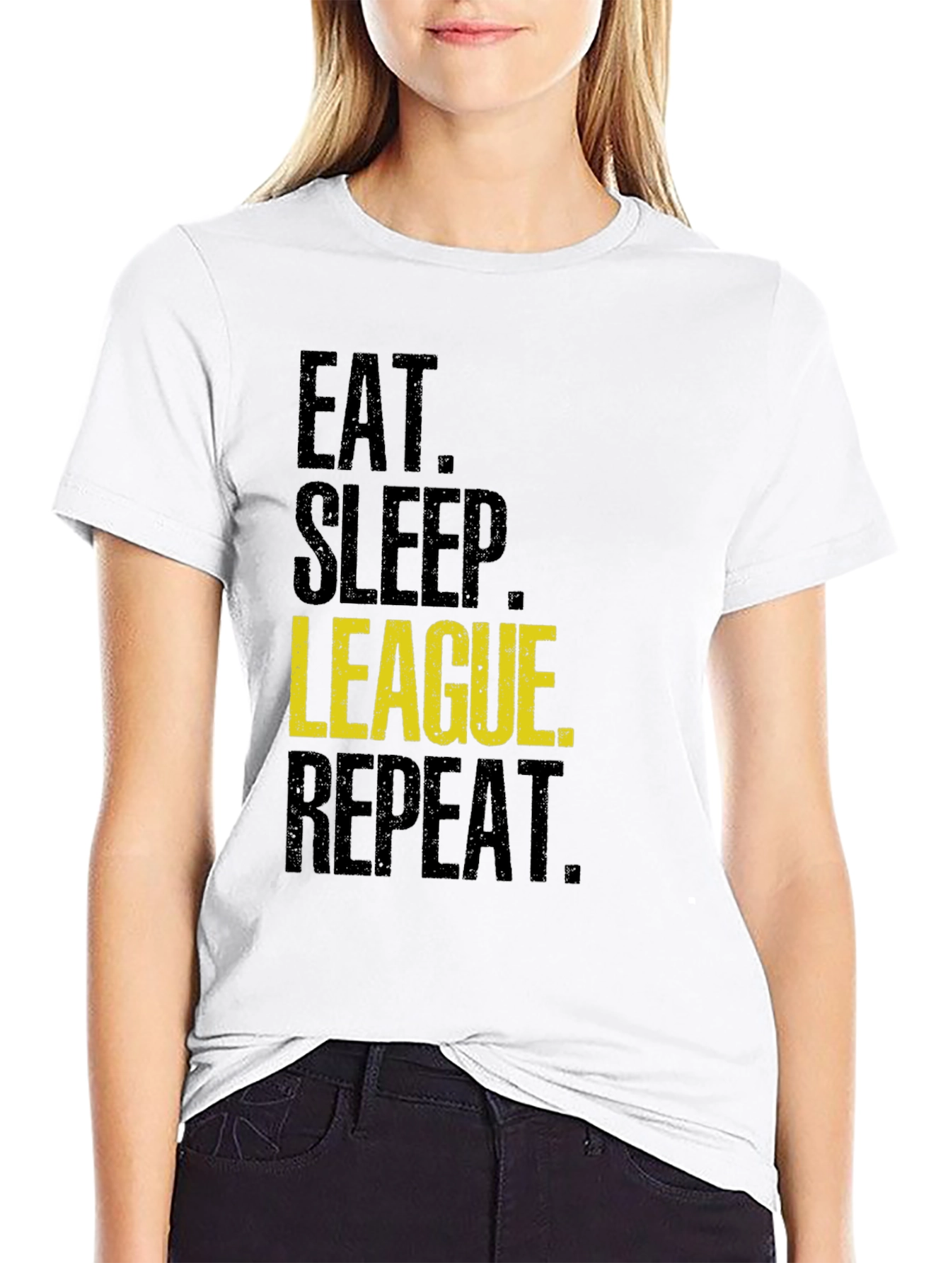 Eat Sleep League Repeat T-Shirt - Gaming Apparel