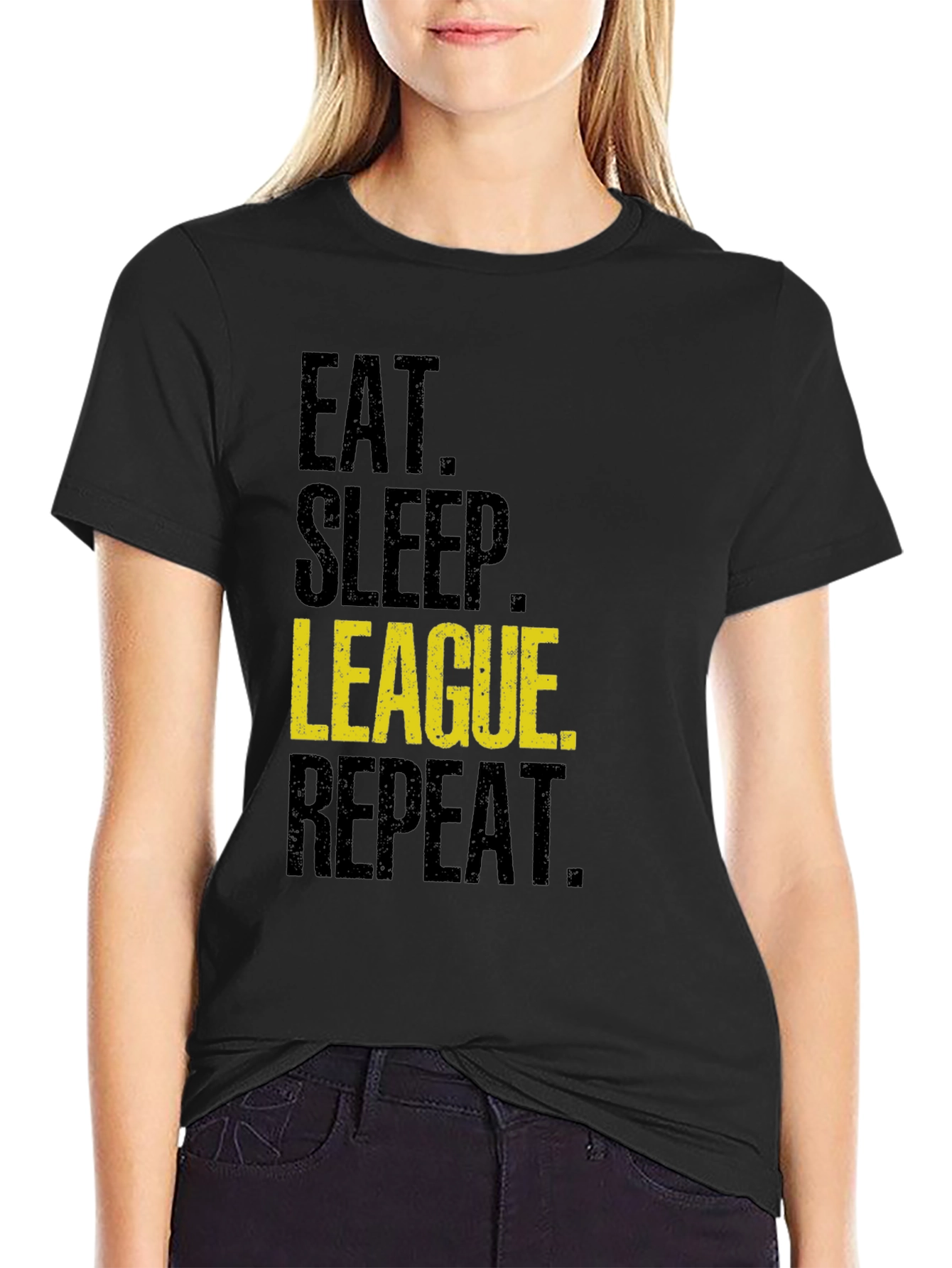 Eat Sleep League Repeat T-Shirt - Gaming Apparel