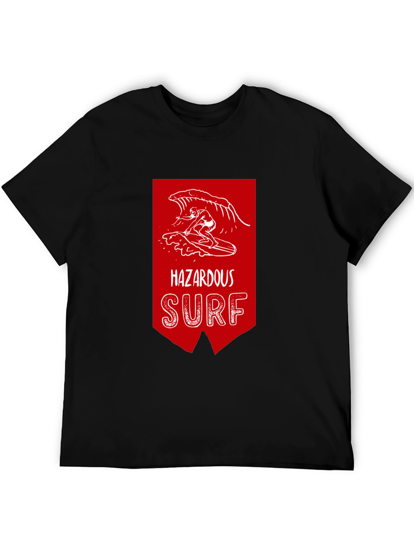 Hazardous Surf Graphic Tee - Black Cotton