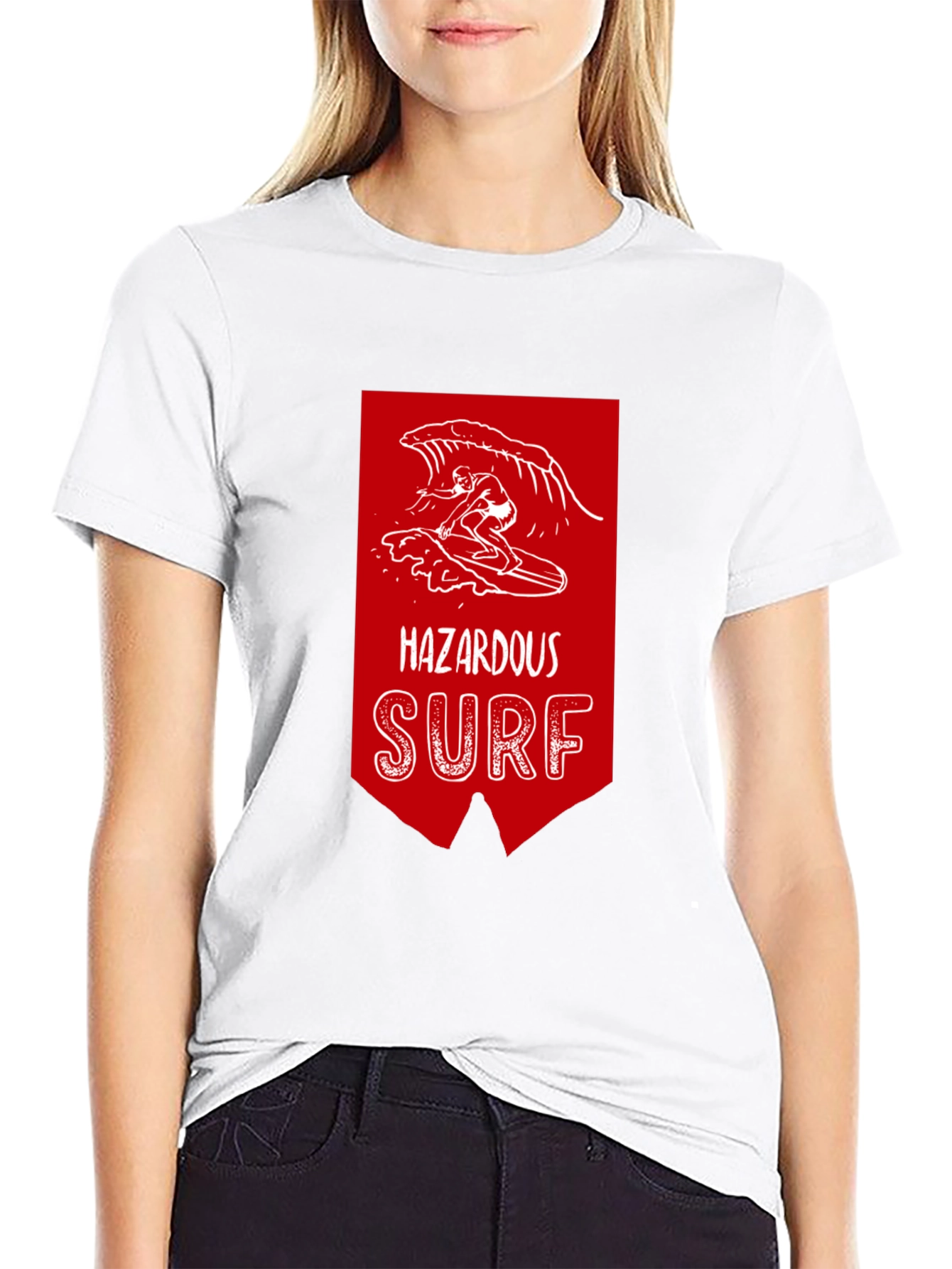 Hazardous Surf Graphic Tee - Black Cotton