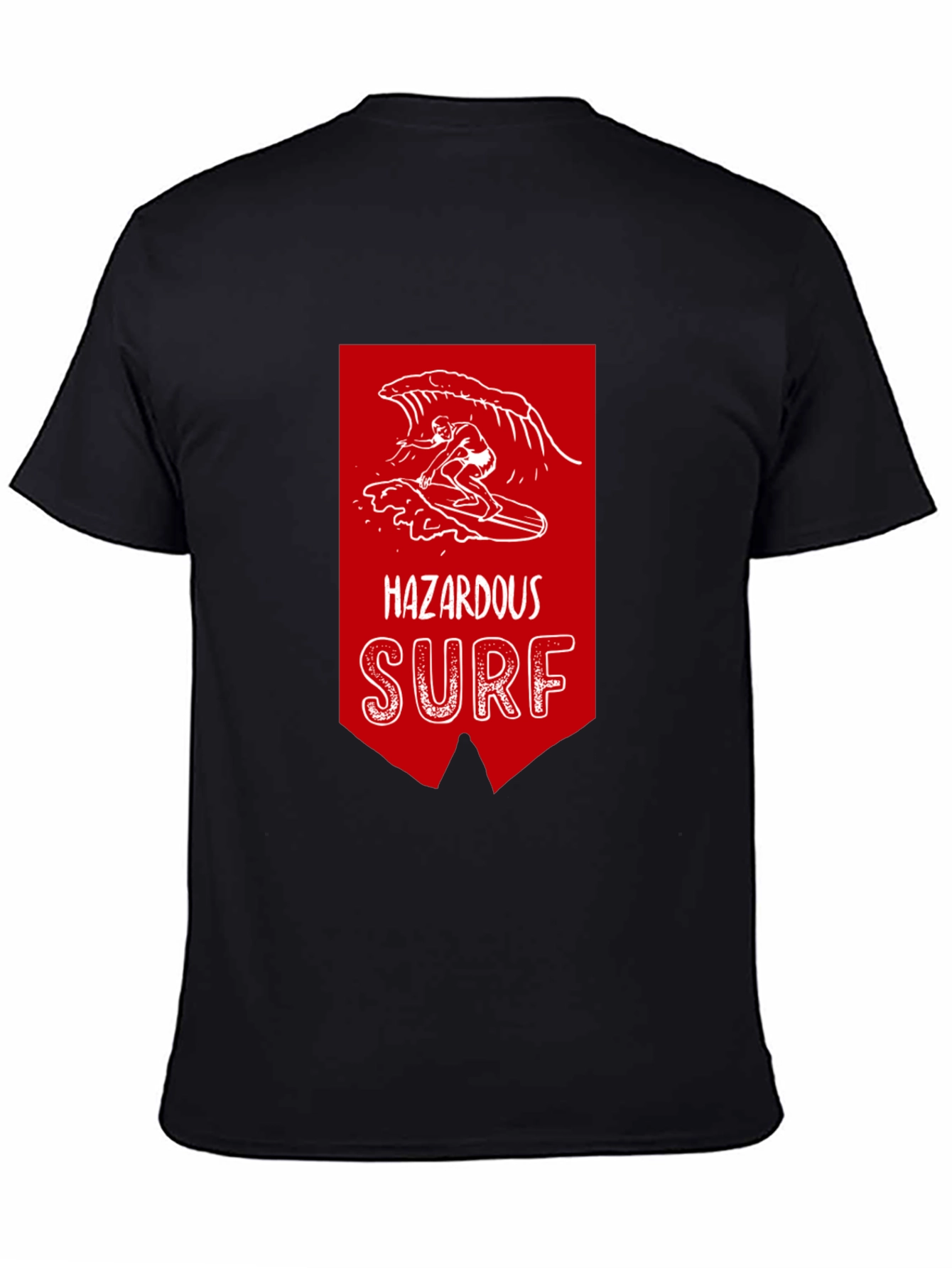 Hazardous Surf Graphic Tee - Black Cotton