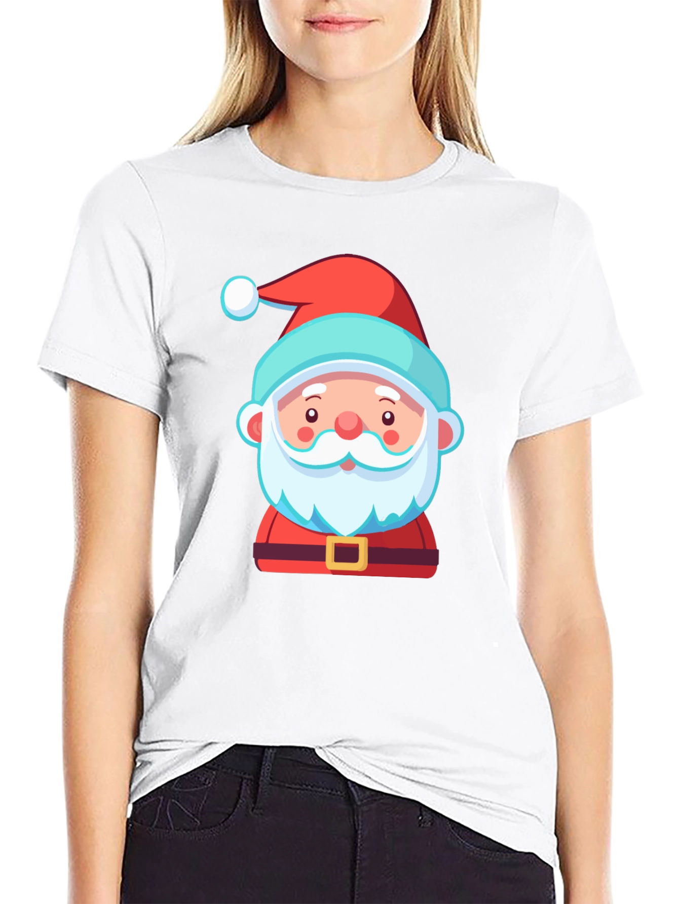 Santa Graphic Tee - Festive Holiday T-Shirt