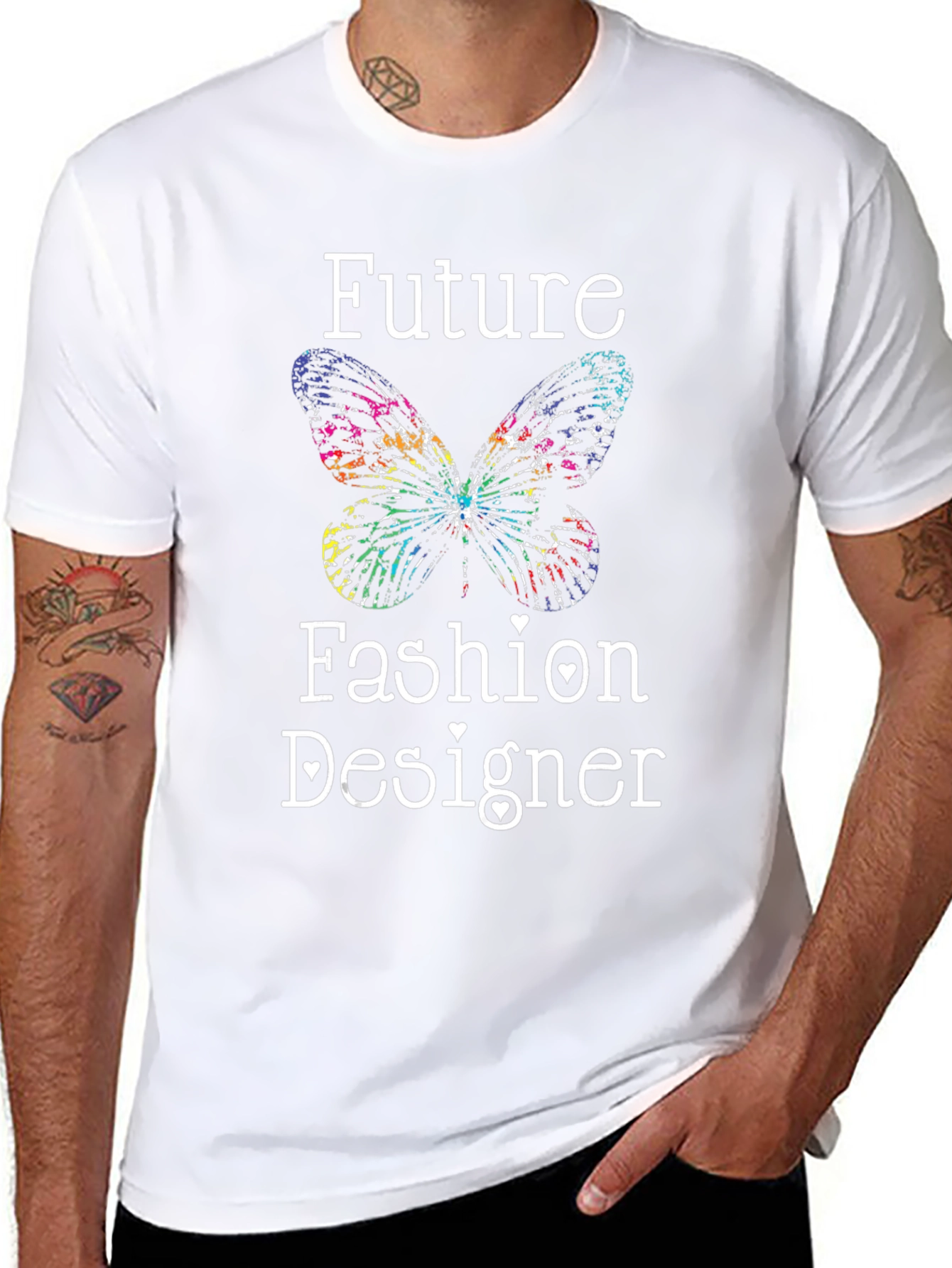 Future Fashion Designer Butterfly Graphic Tee