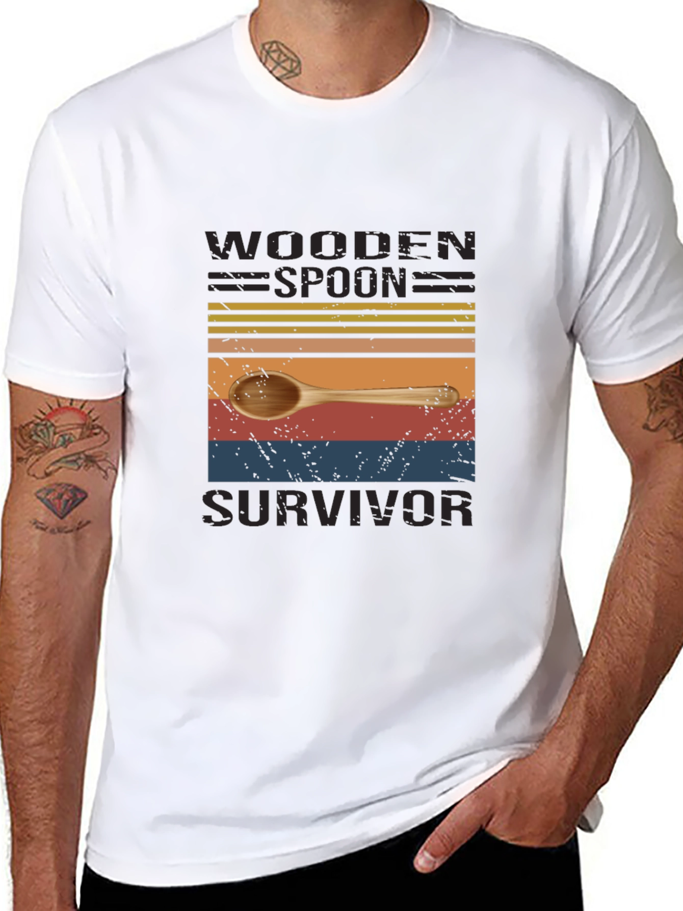 Wooden Spoon Survivor Novelty T-Shirt