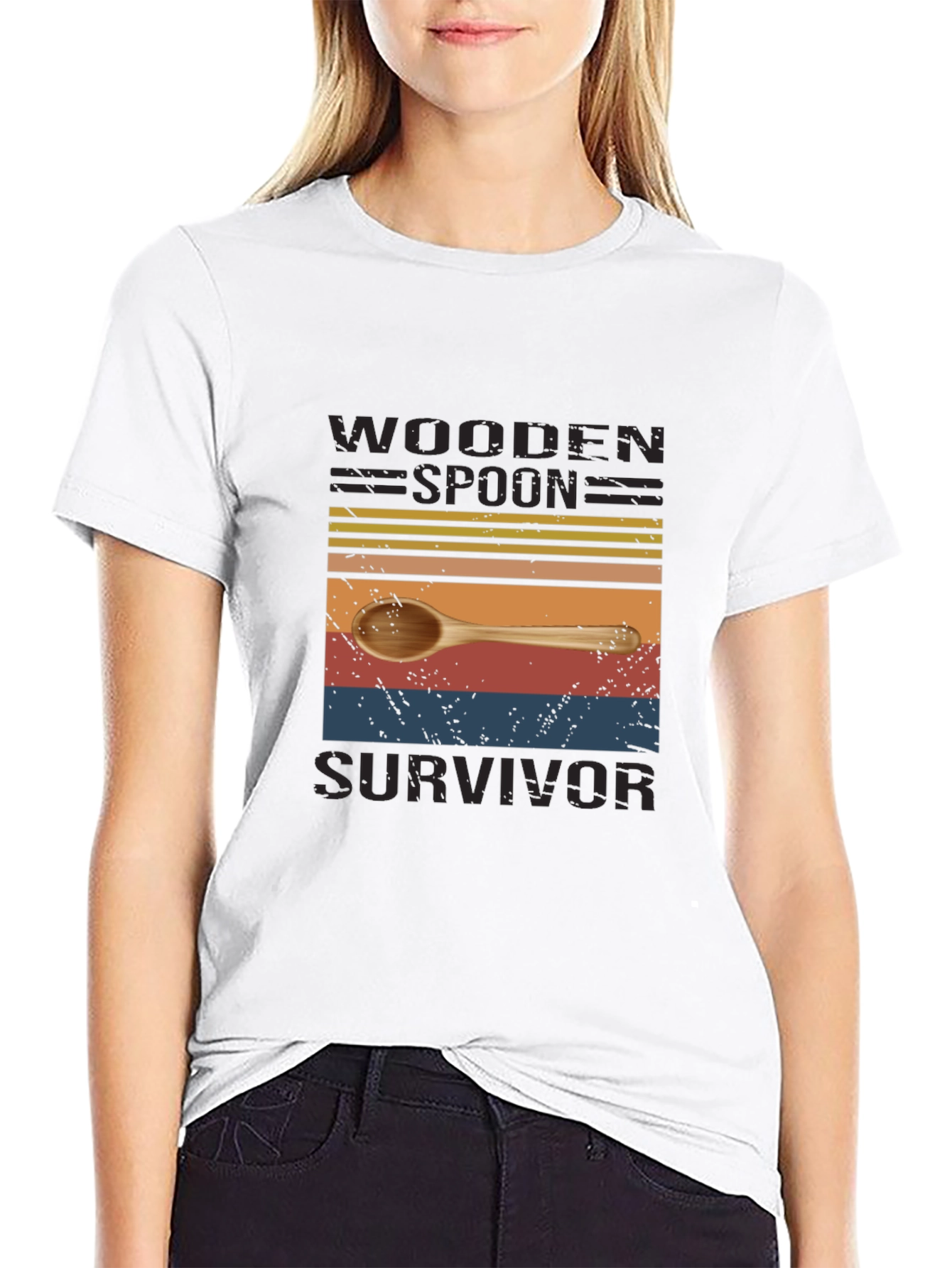Wooden Spoon Survivor Novelty T-Shirt