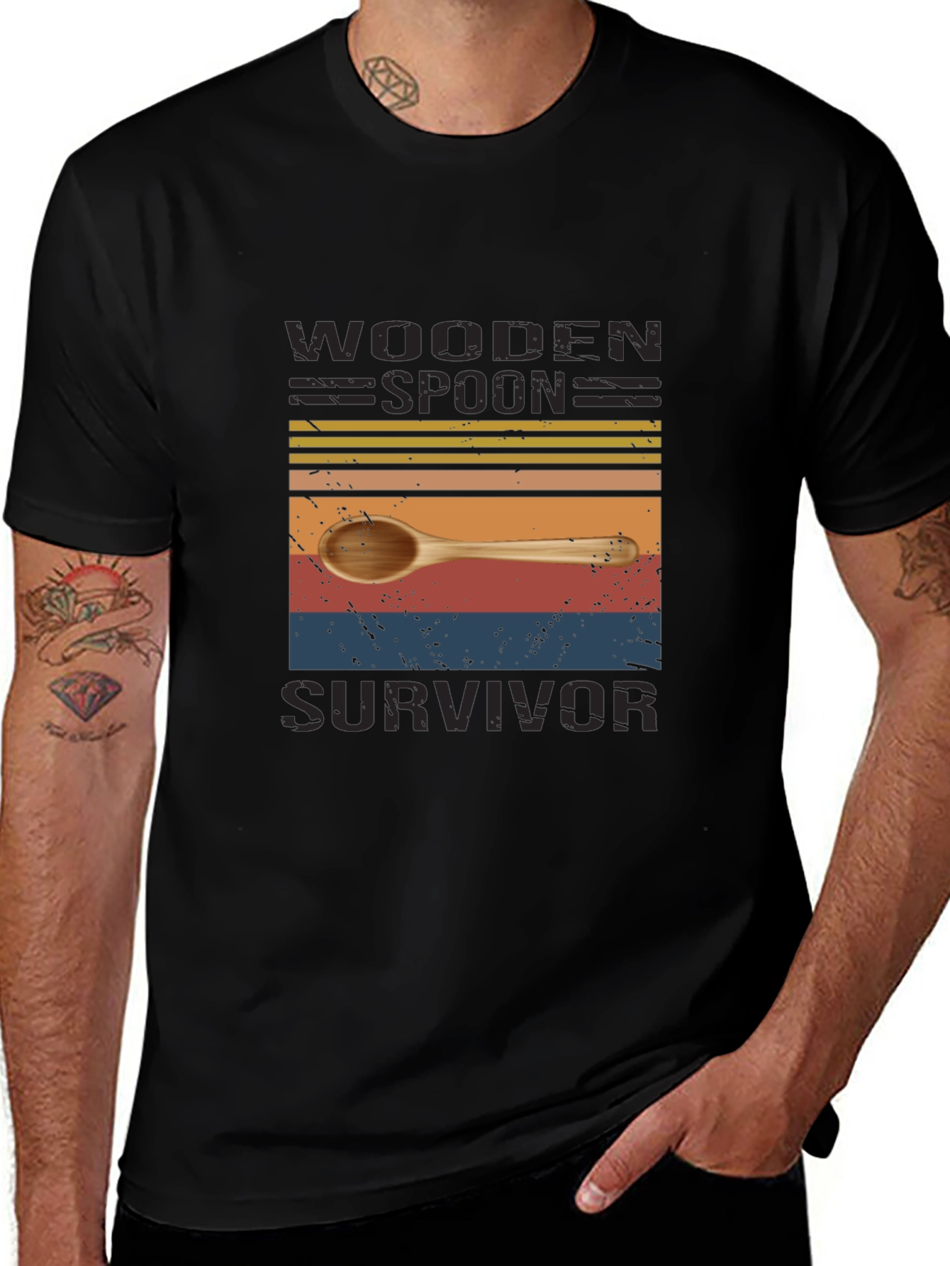 Wooden Spoon Survivor Novelty T-Shirt