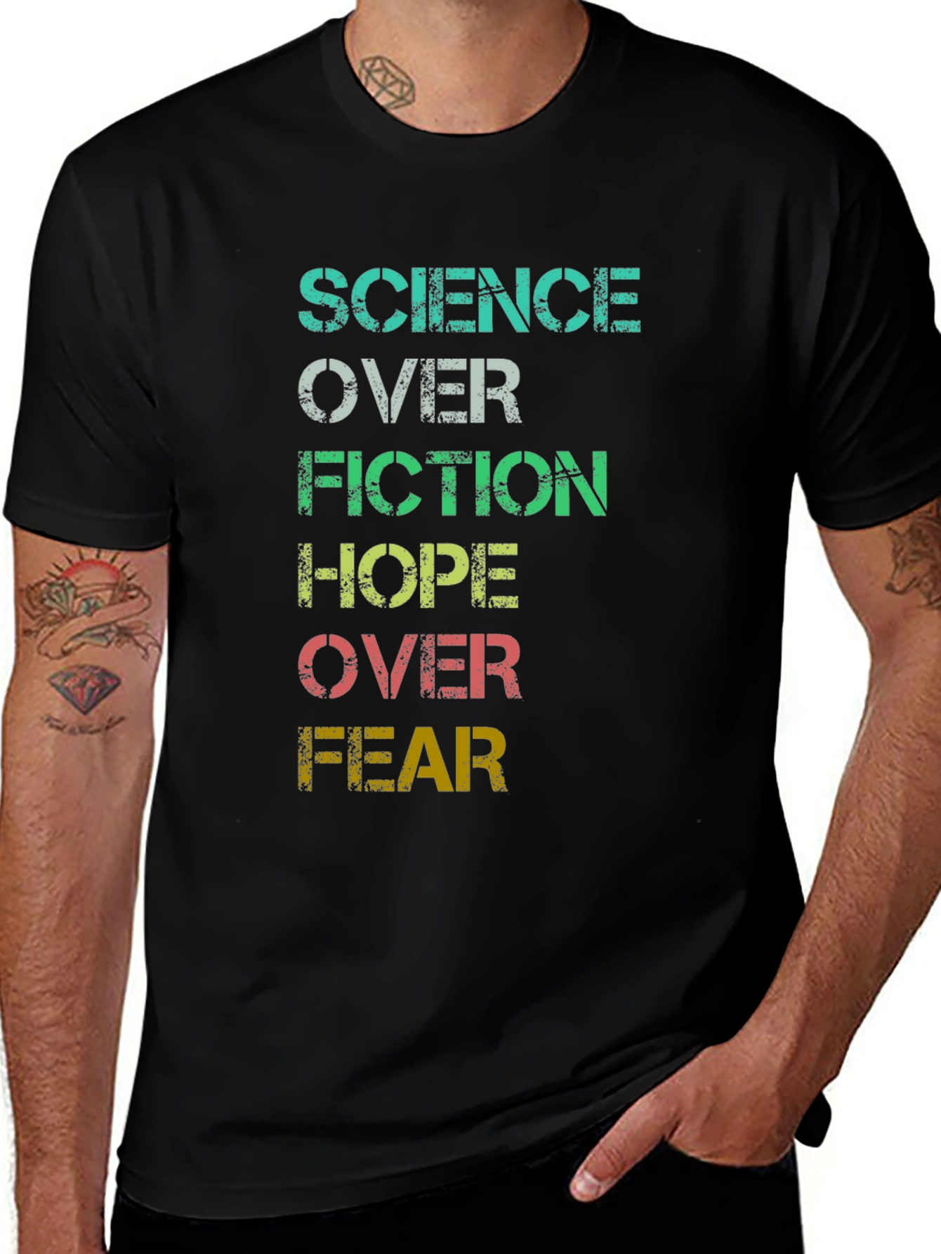 Science Over Fiction Graphic Tee