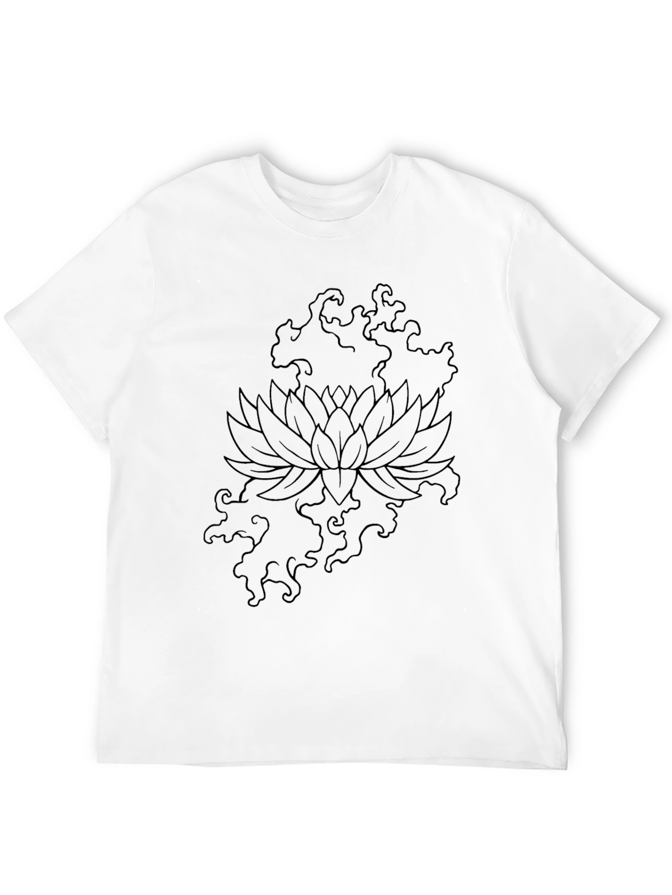Black Lotus Graphic T-Shirt - Modern Design