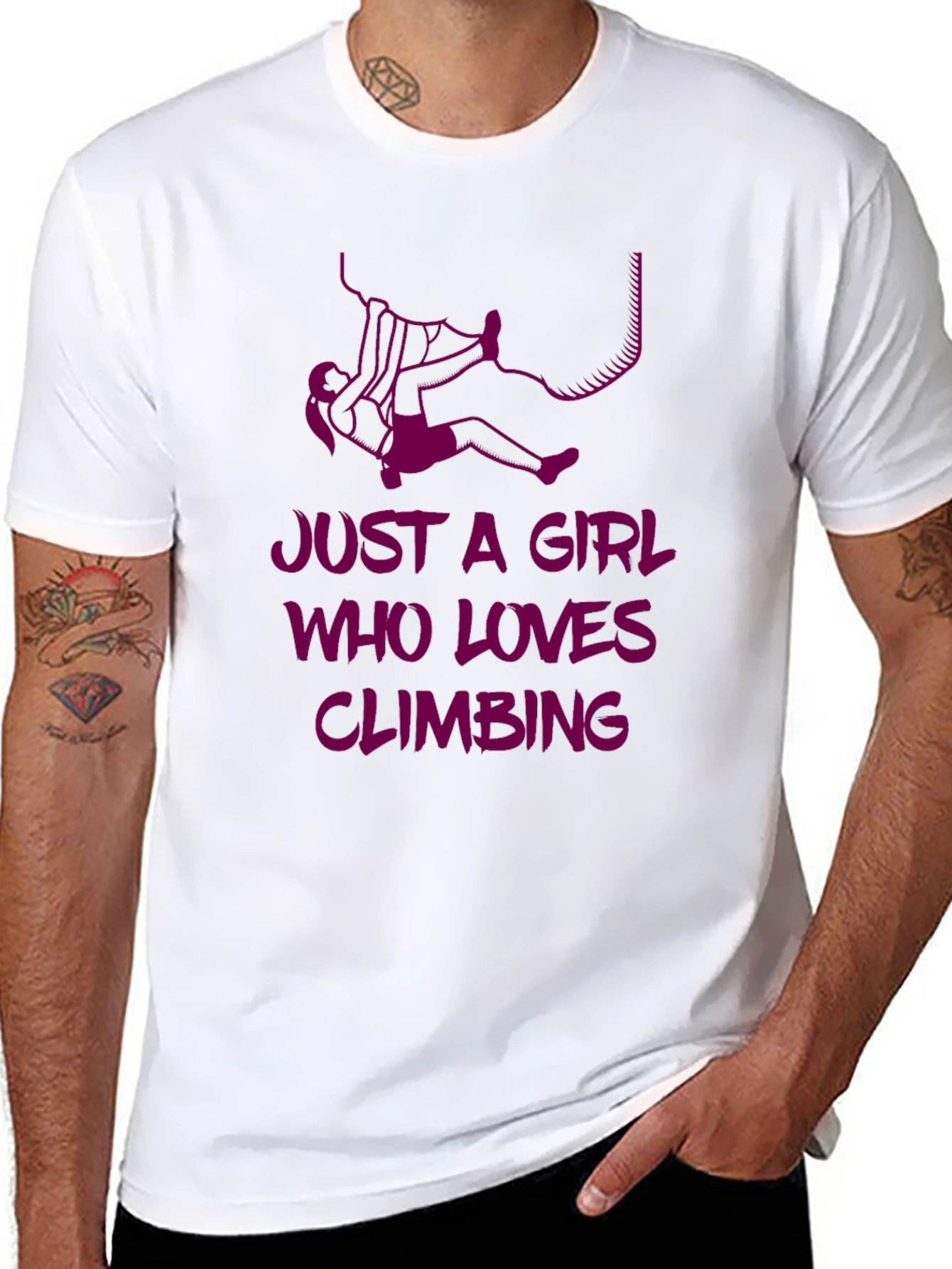 Climbing Girl Graphic Tee - Love to Climb!
