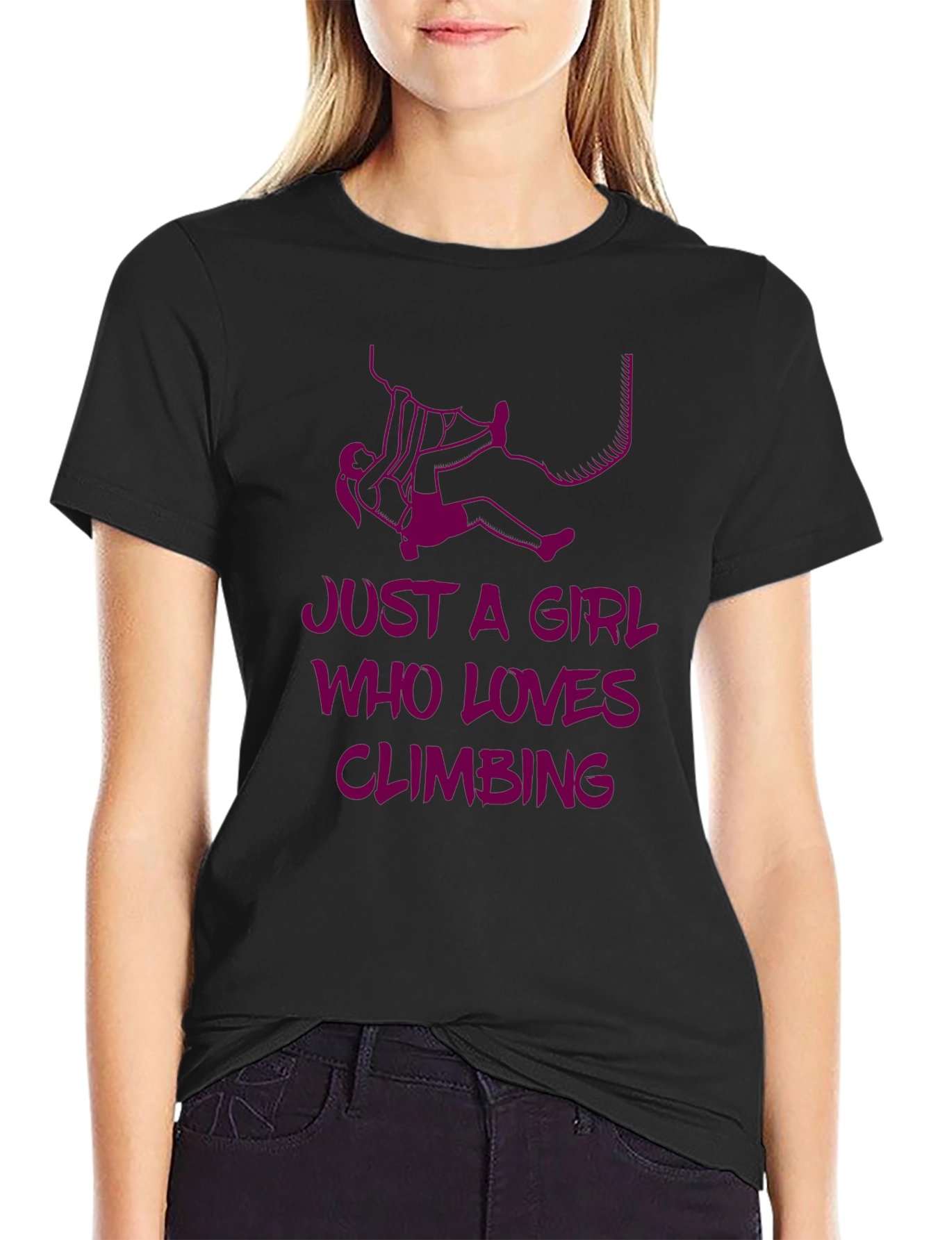 Climbing Girl Graphic Tee - Love to Climb!