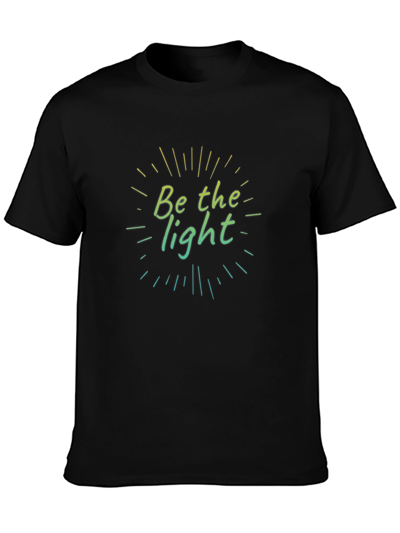 Be The Light Graphic Tee - Unisex Black Shirt