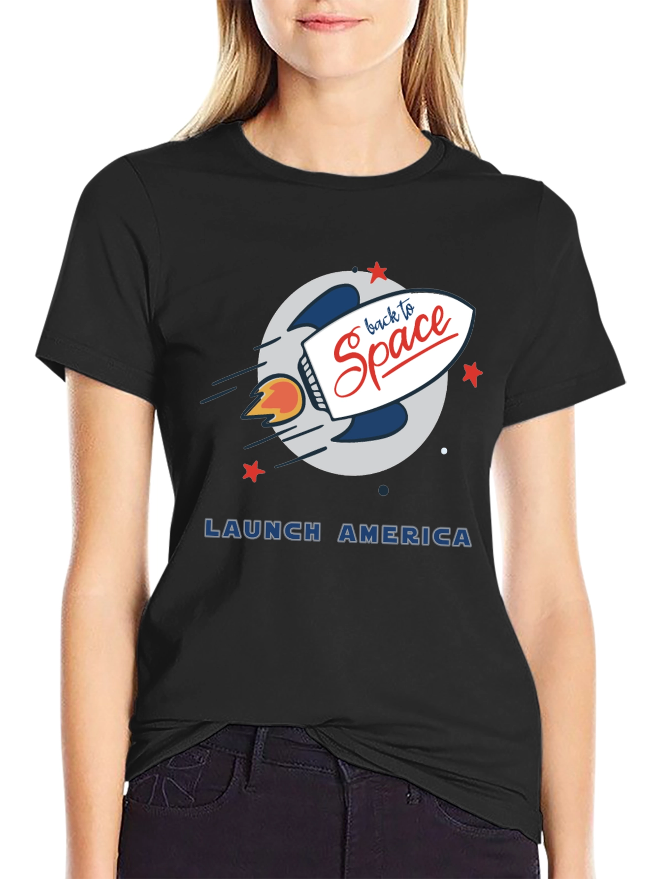 Back to Space Graphic Tee