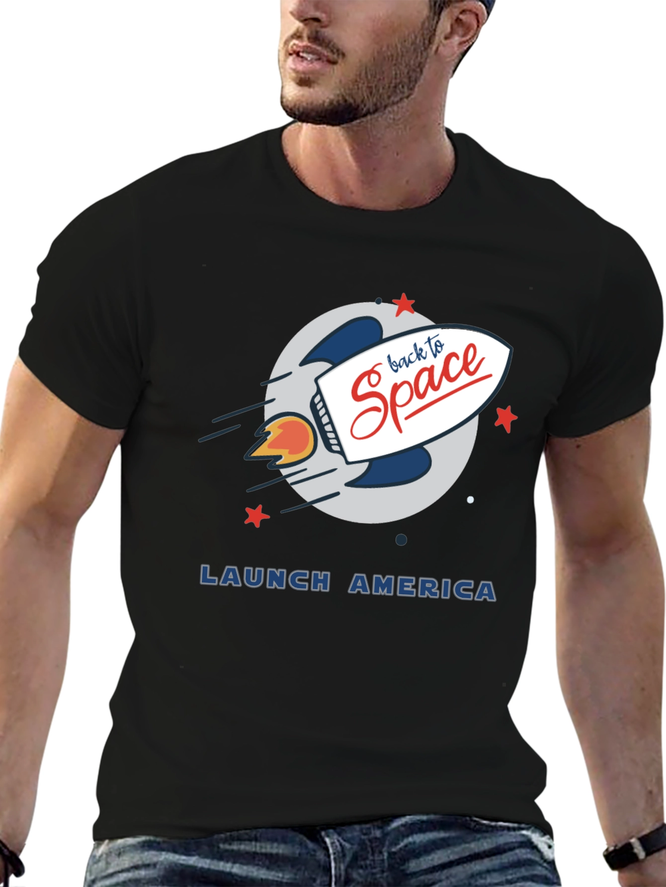 Back to Space Graphic Tee
