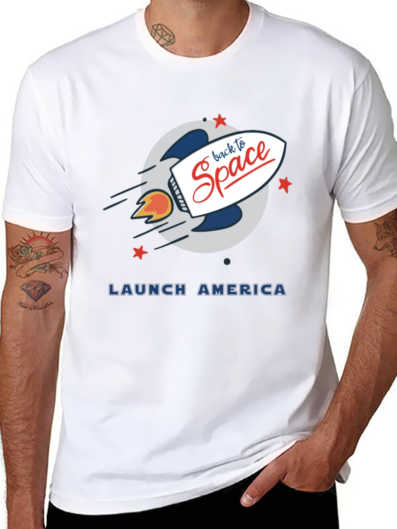 Back to Space Graphic Tee