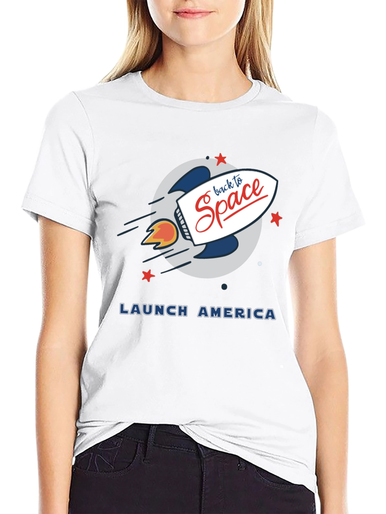 Back to Space Graphic Tee