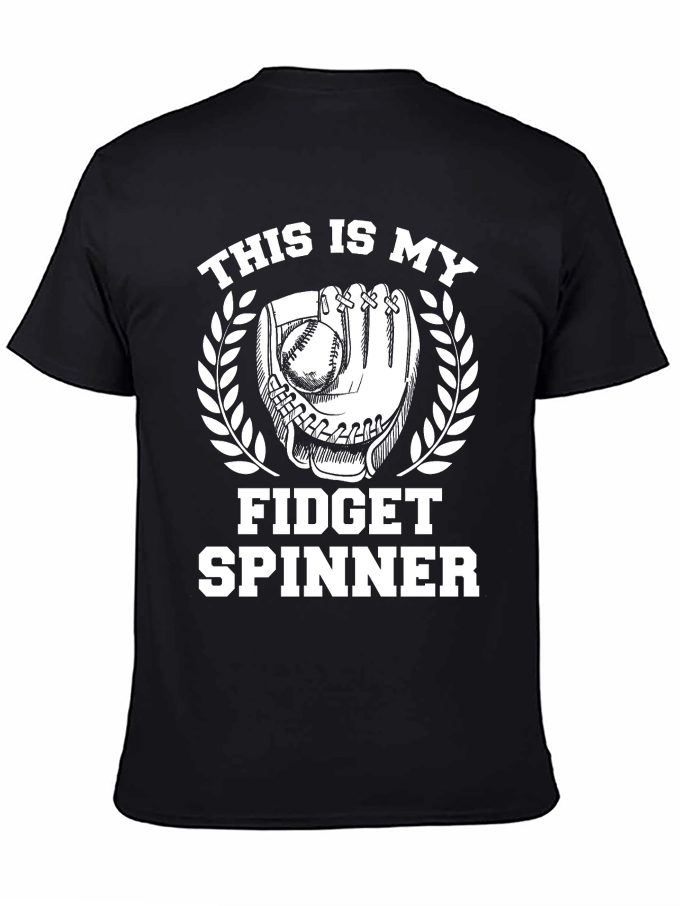 Baseball Fidget Spinner Graphic T-Shirt