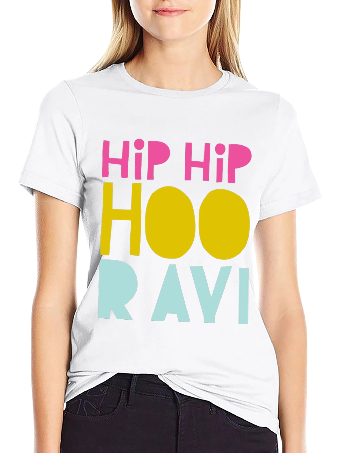 Hip Hip Hooravi Funny Graphic T-Shirt