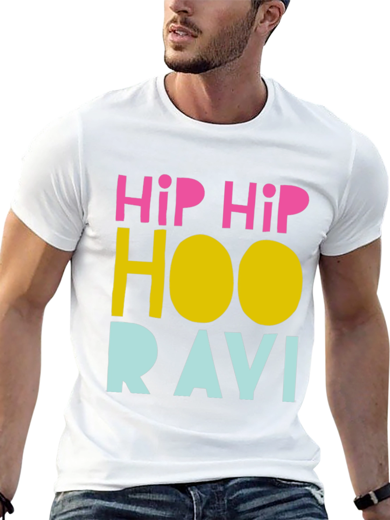 Hip Hip Hooravi Funny Graphic T-Shirt