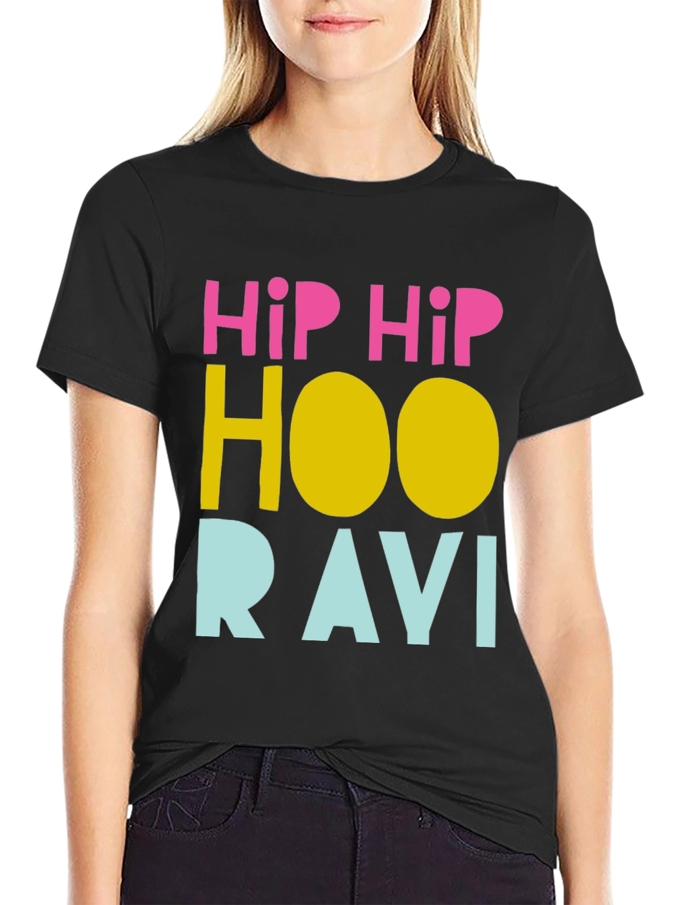 Hip Hip Hooravi Funny Graphic T-Shirt
