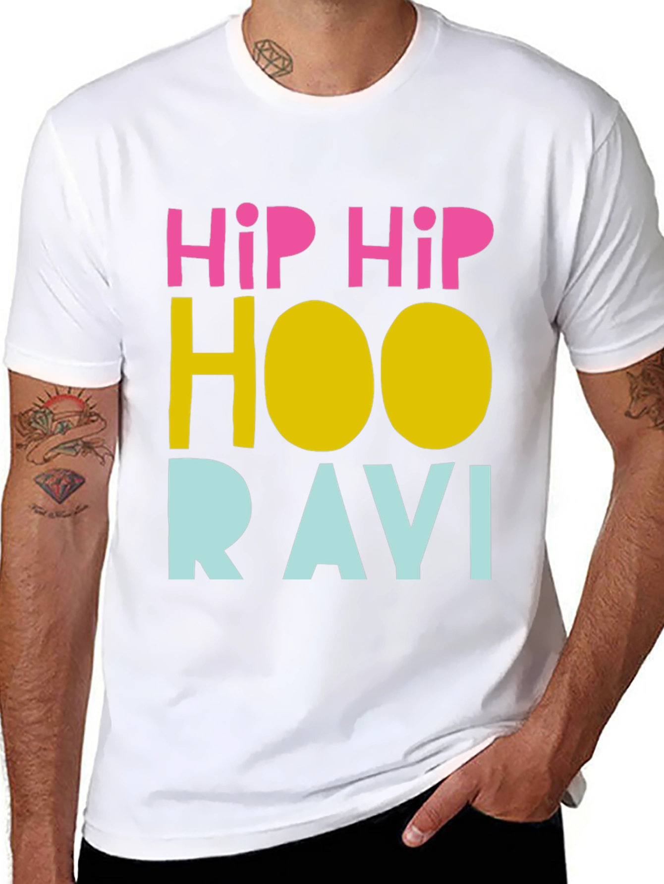 Hip Hip Hooravi Funny Graphic T-Shirt