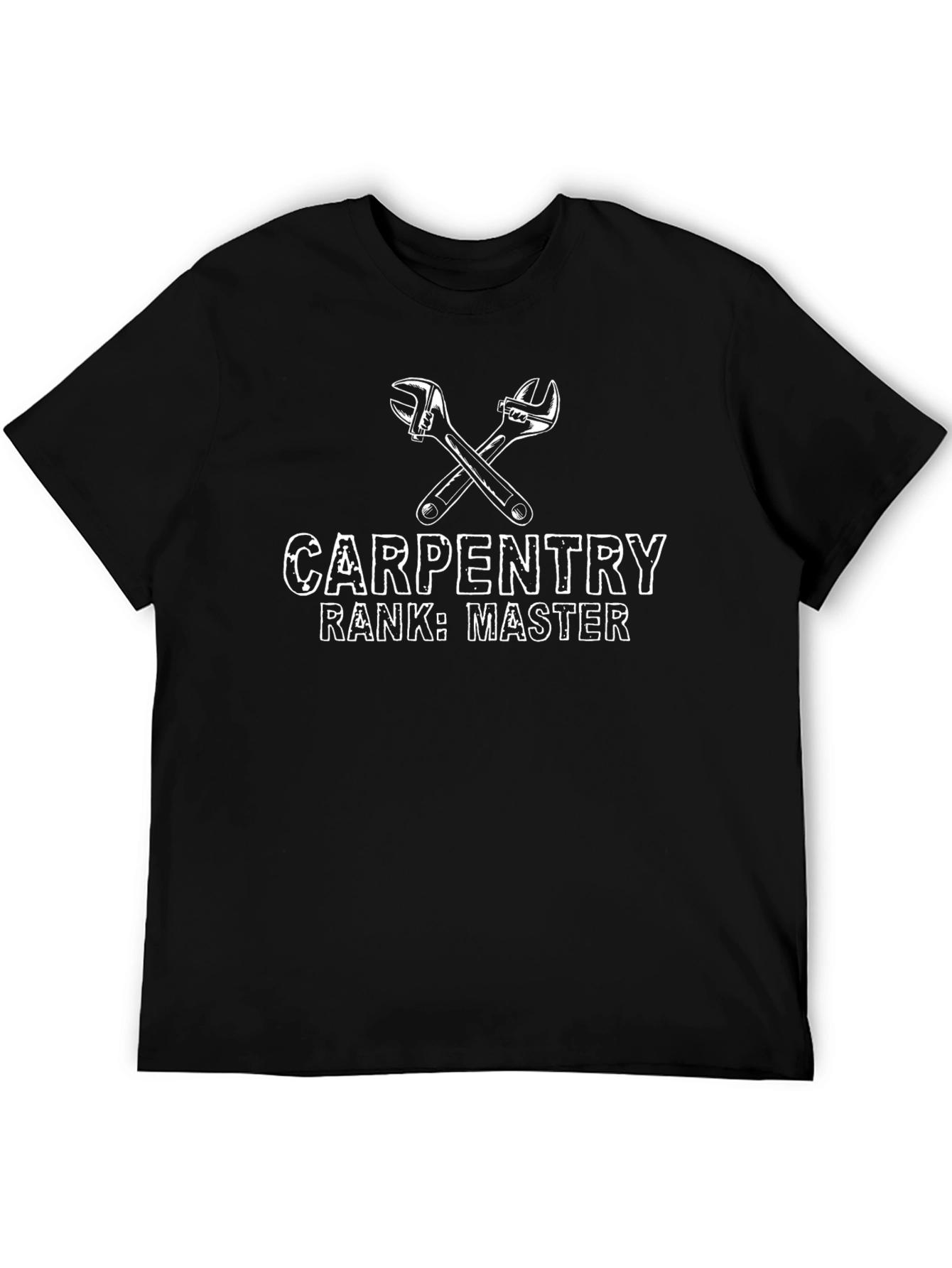 Carpentry Master T-Shirt - Black Crew Neck