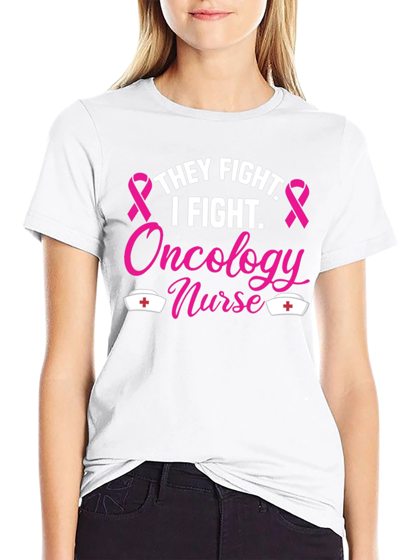 Oncology Nurse T-Shirt - Fight Cancer
