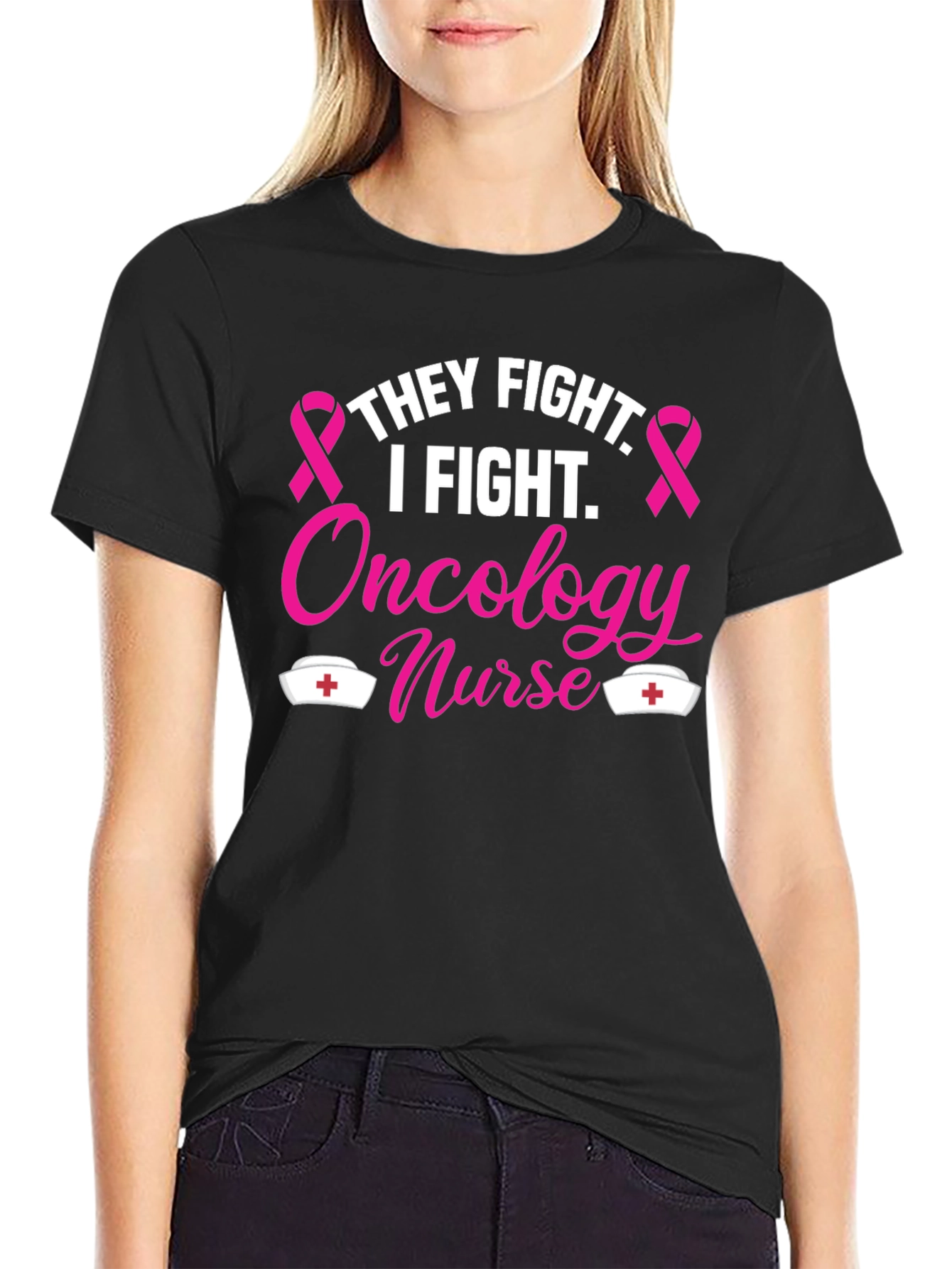 Oncology Nurse T-Shirt - Fight Cancer