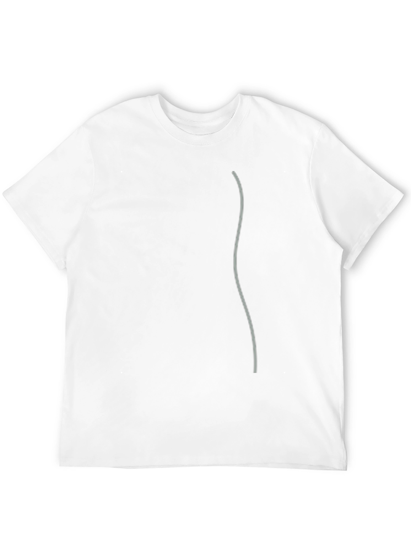 Mens Black Casual Tee with Minimalist Design