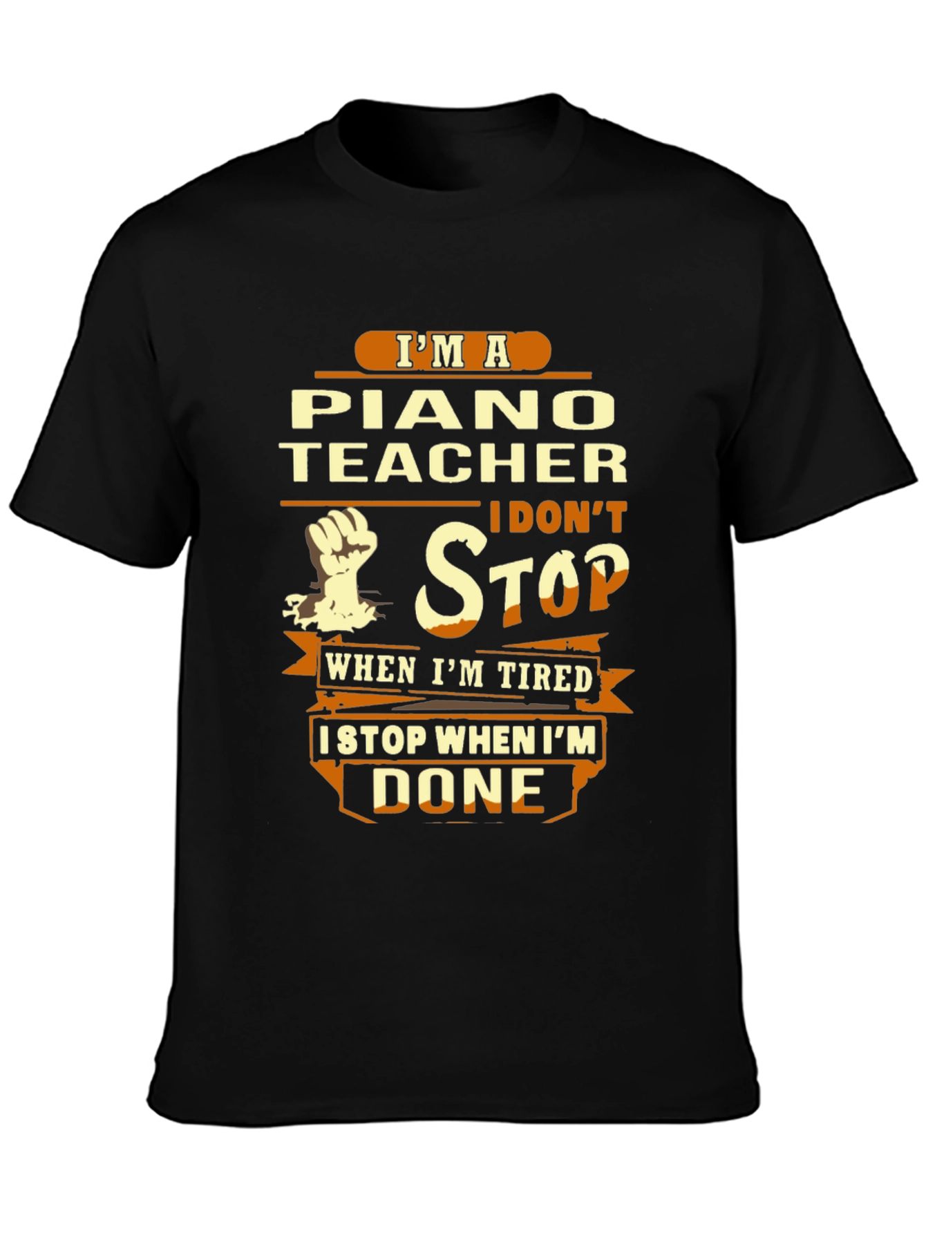 Piano Teacher T-Shirt - Never Stop
