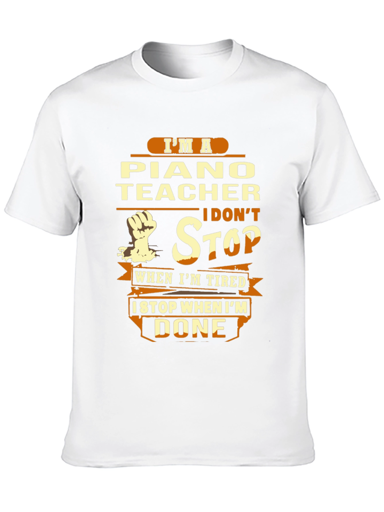 Piano Teacher T-Shirt - Never Stop
